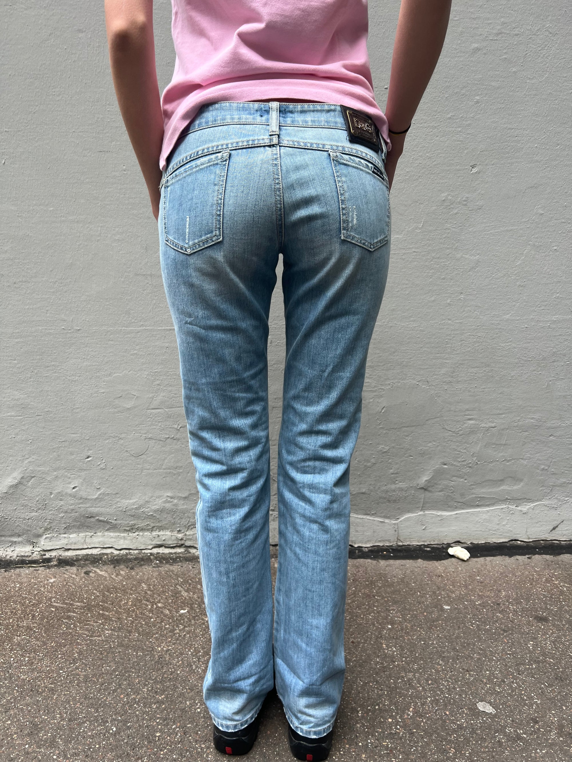 Vintage Dolce&Gabbana Light Blue Jeans with Belt S