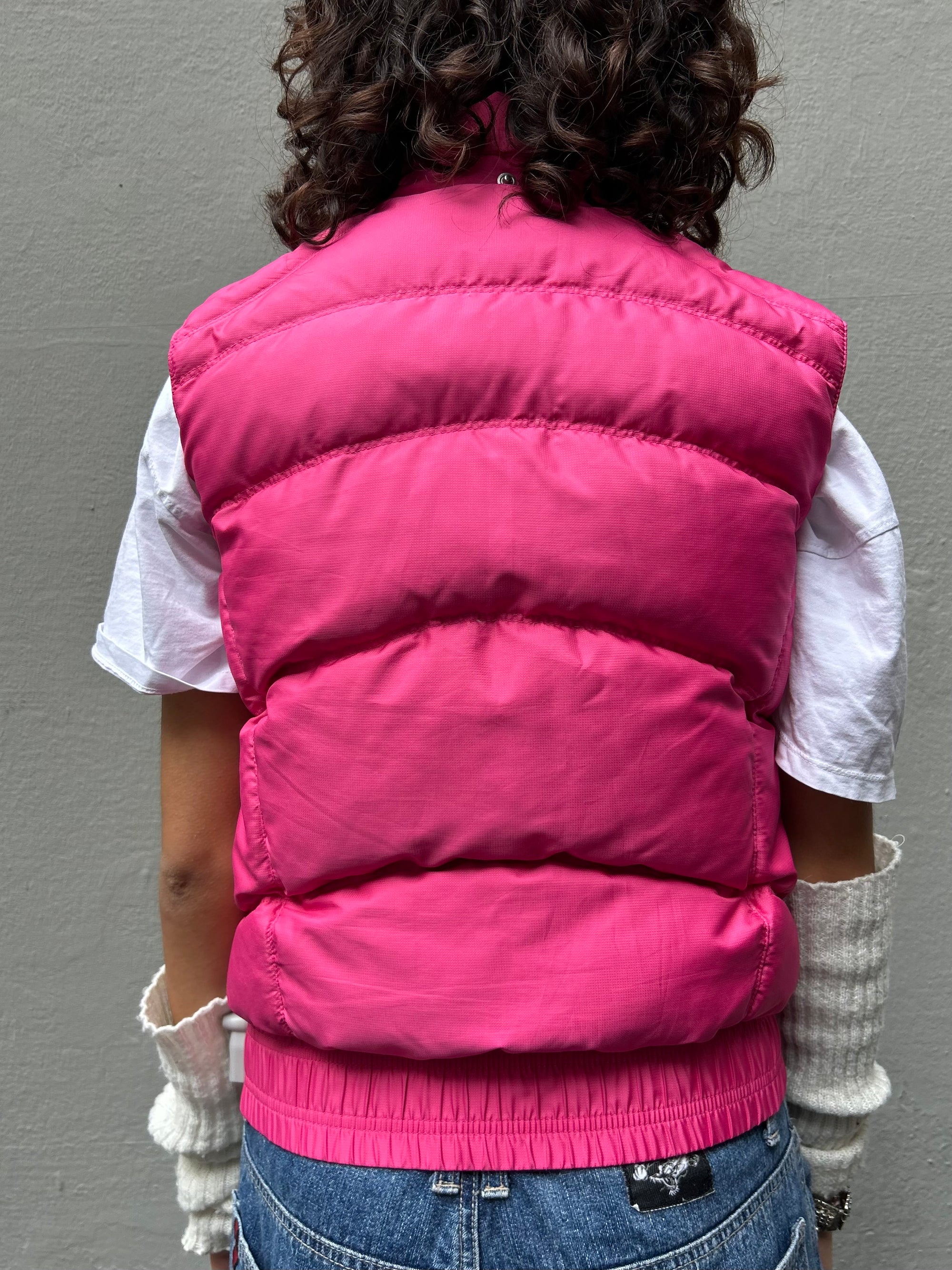 Vintage Nike Pink Puffer Vest S