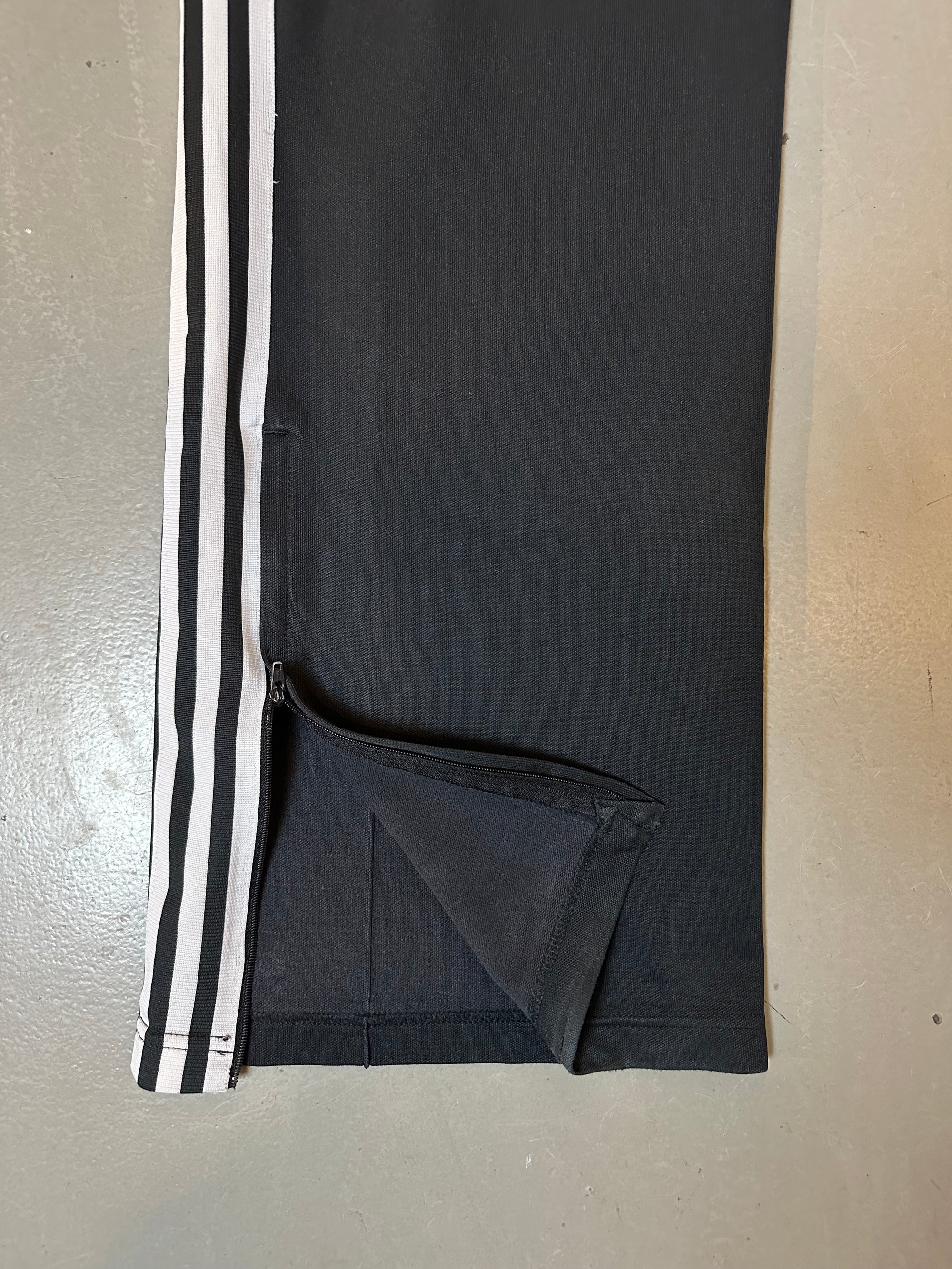 Vintage Black Striped Adidas Track Pants L/XL