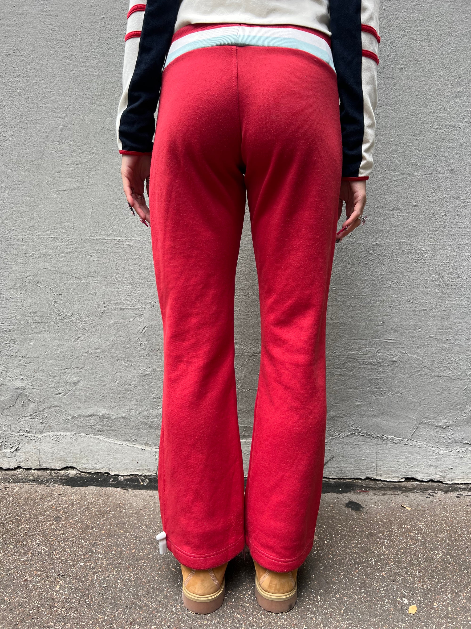 Vintage Low Waist Red Jogger Pants S/M