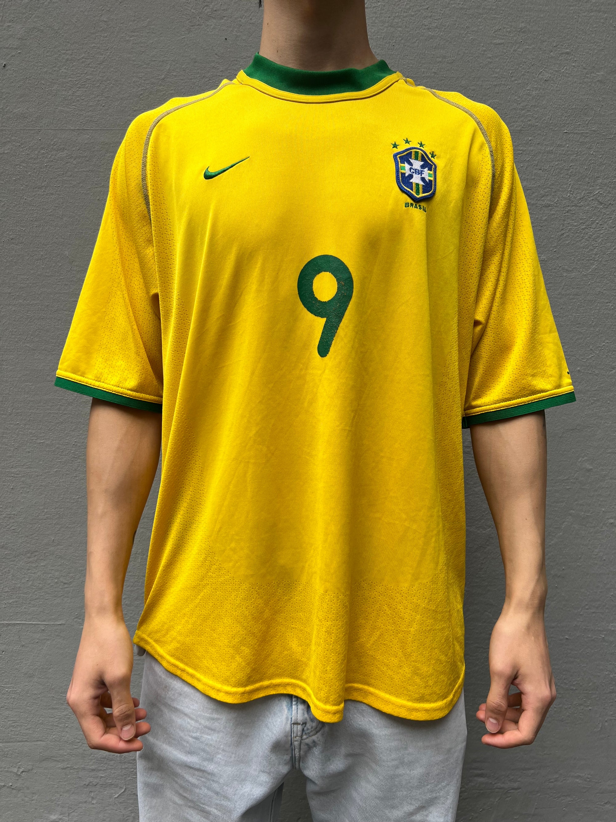 Vintage Nike Brasil Ronaldo Jersey XL