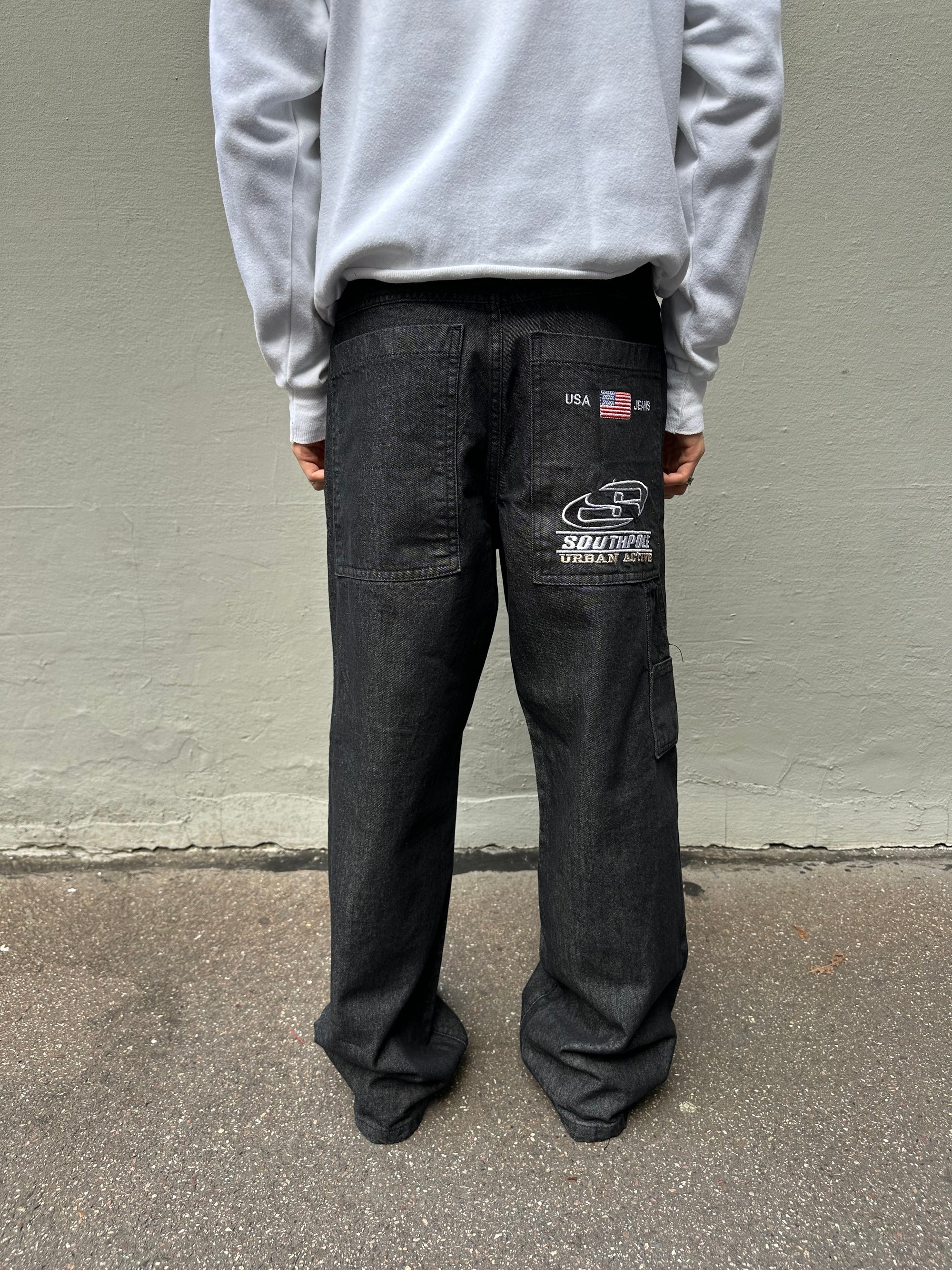 Vintage Baggy Southpole Waxed Denim M/L