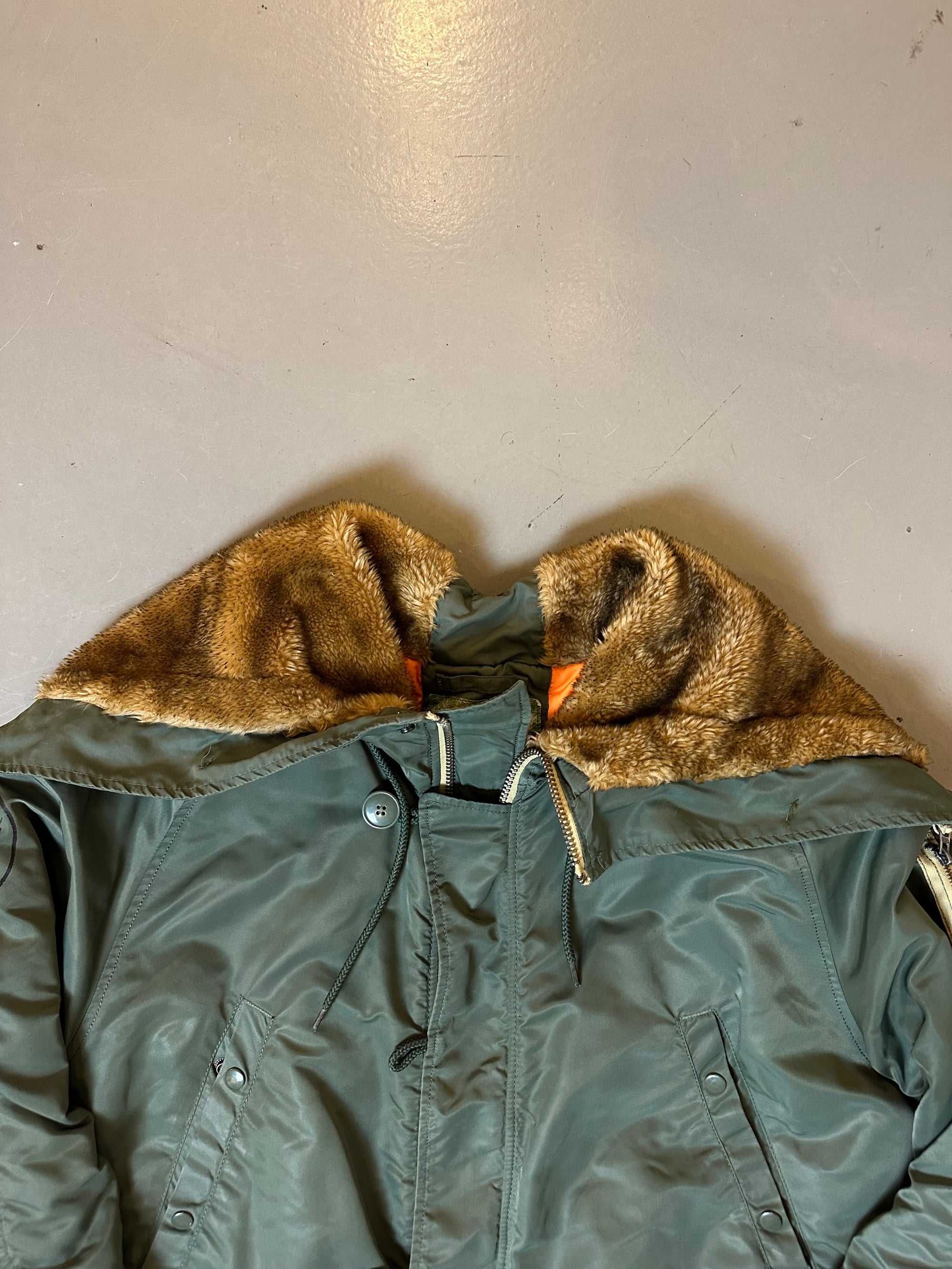 Vintage Alpha Industries 1952 Fur/Bomber Coat 3XL