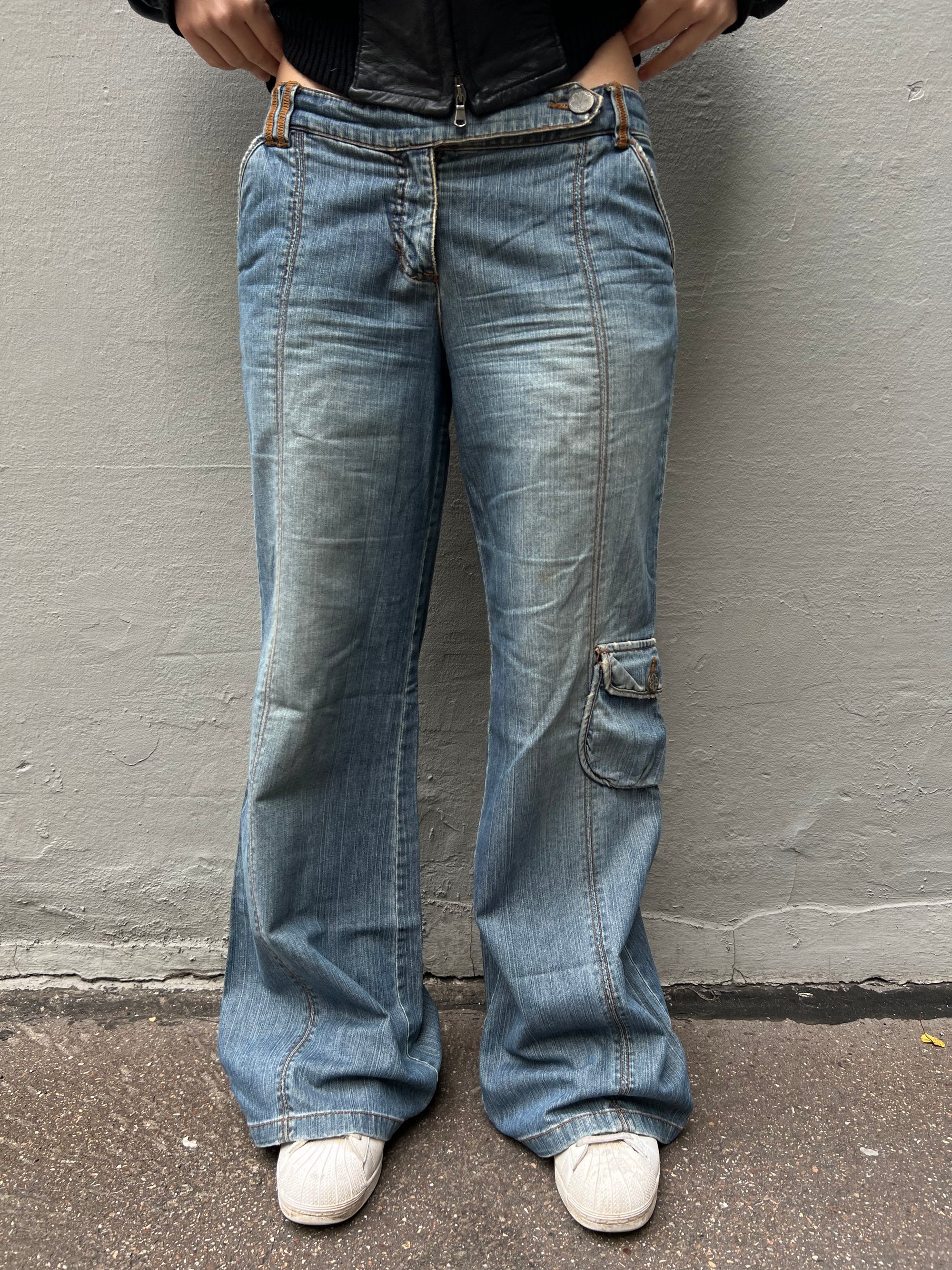 Vintage Baggy Washed Denim S/M