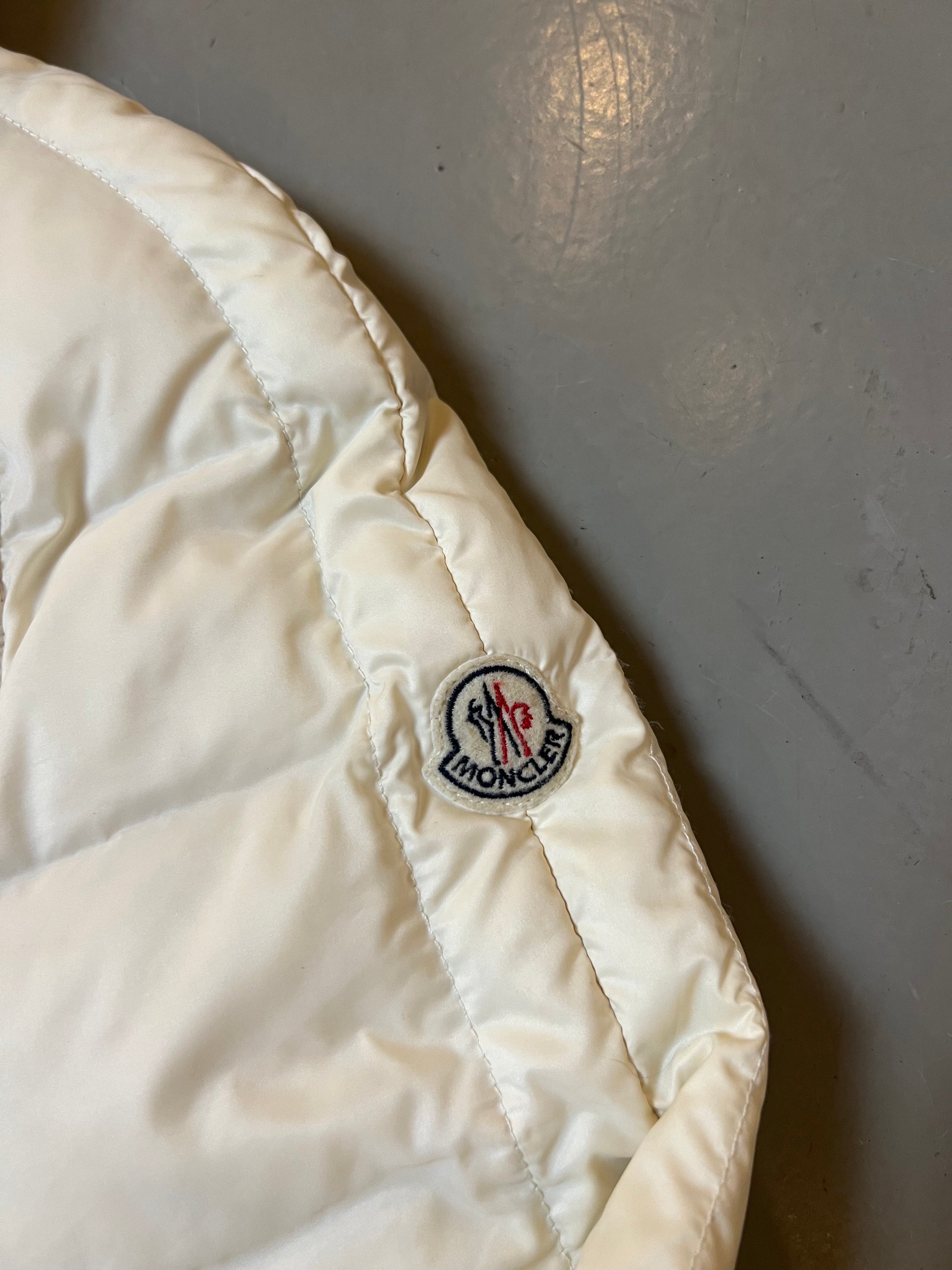 Vintage Moncler White Down Jacket S