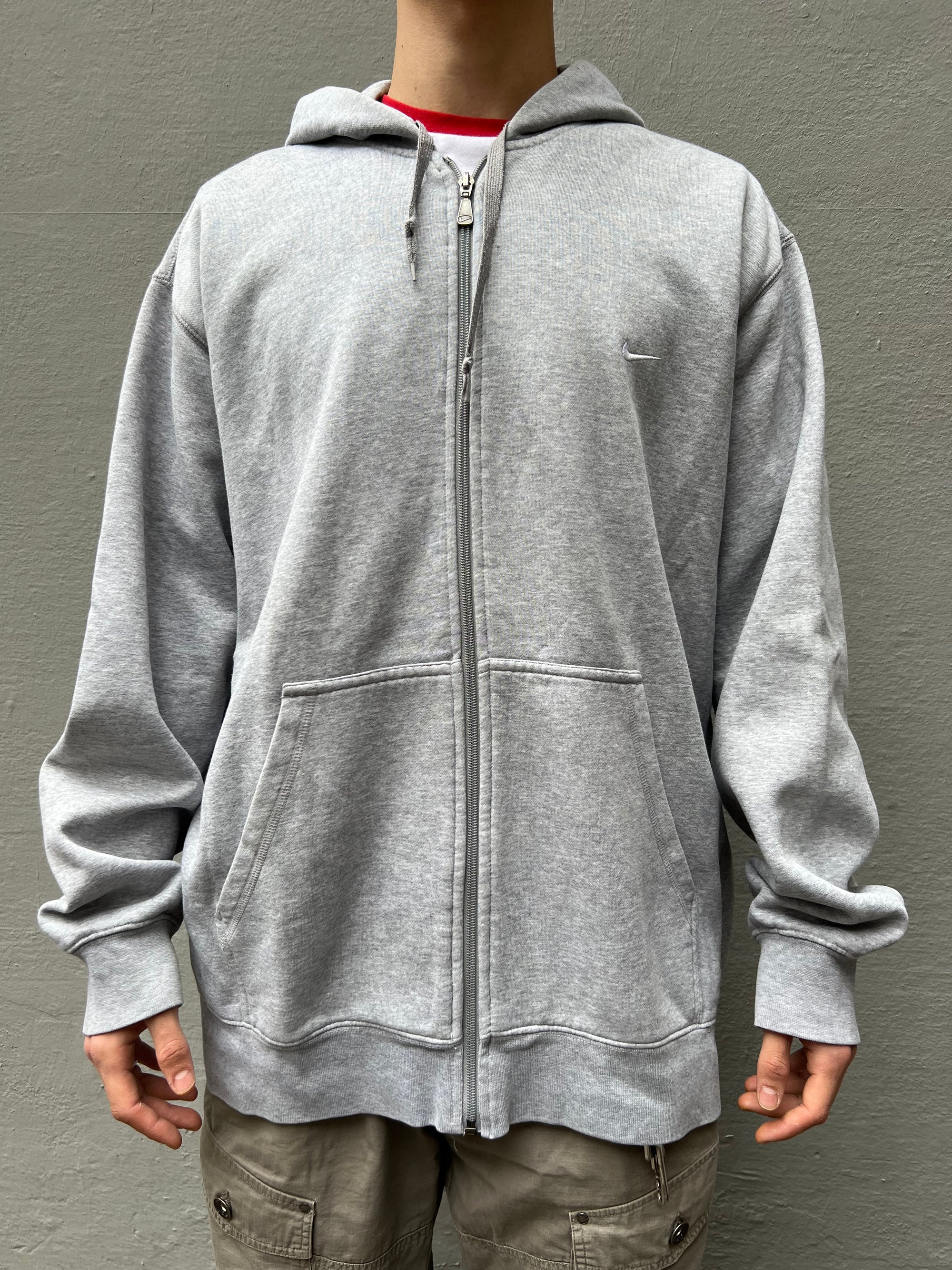 Vintage Grey Nike Zip-Hoodie XL/XXL