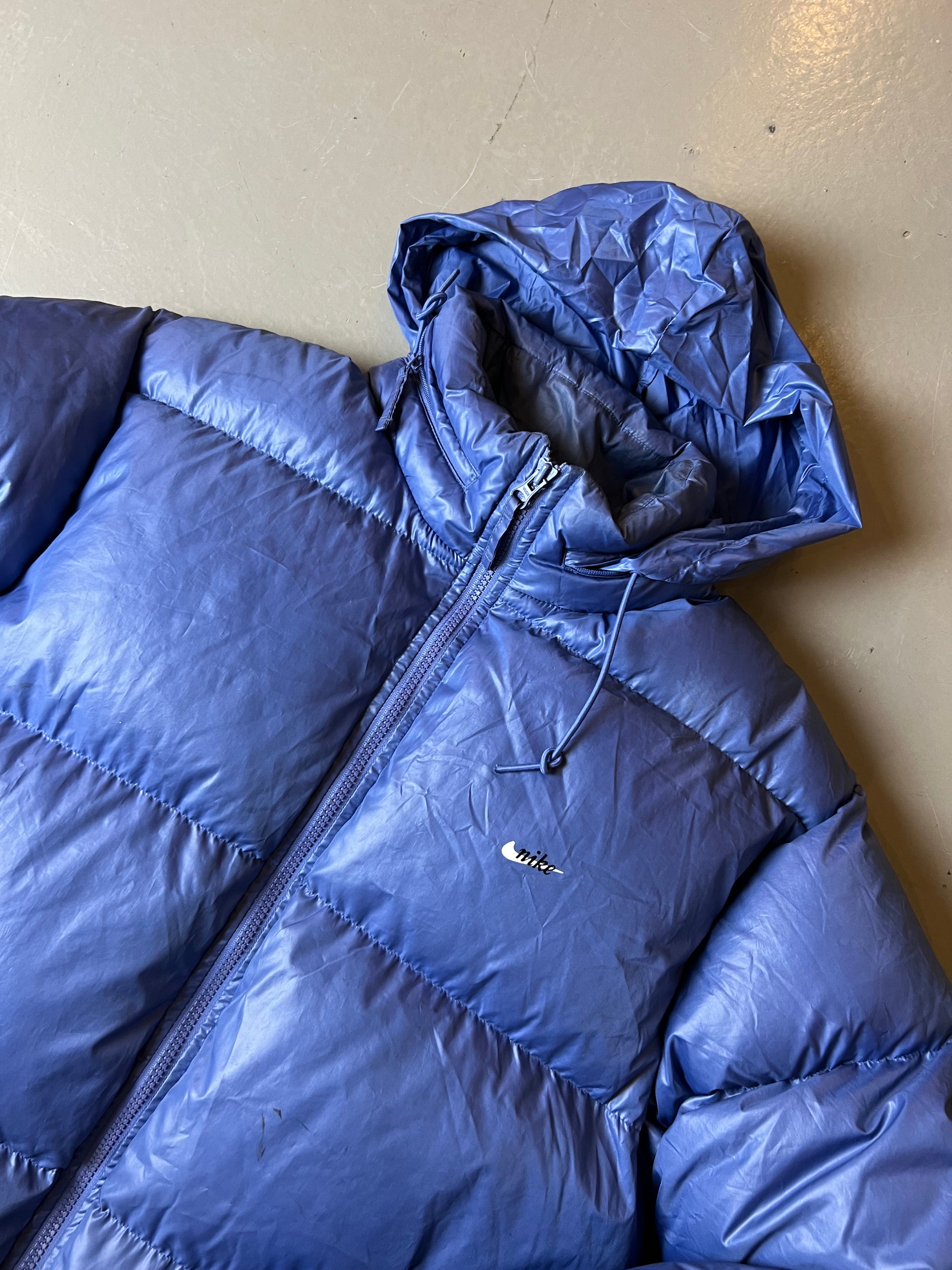 Vintage Blue Nike Puffer Jacket L/XL