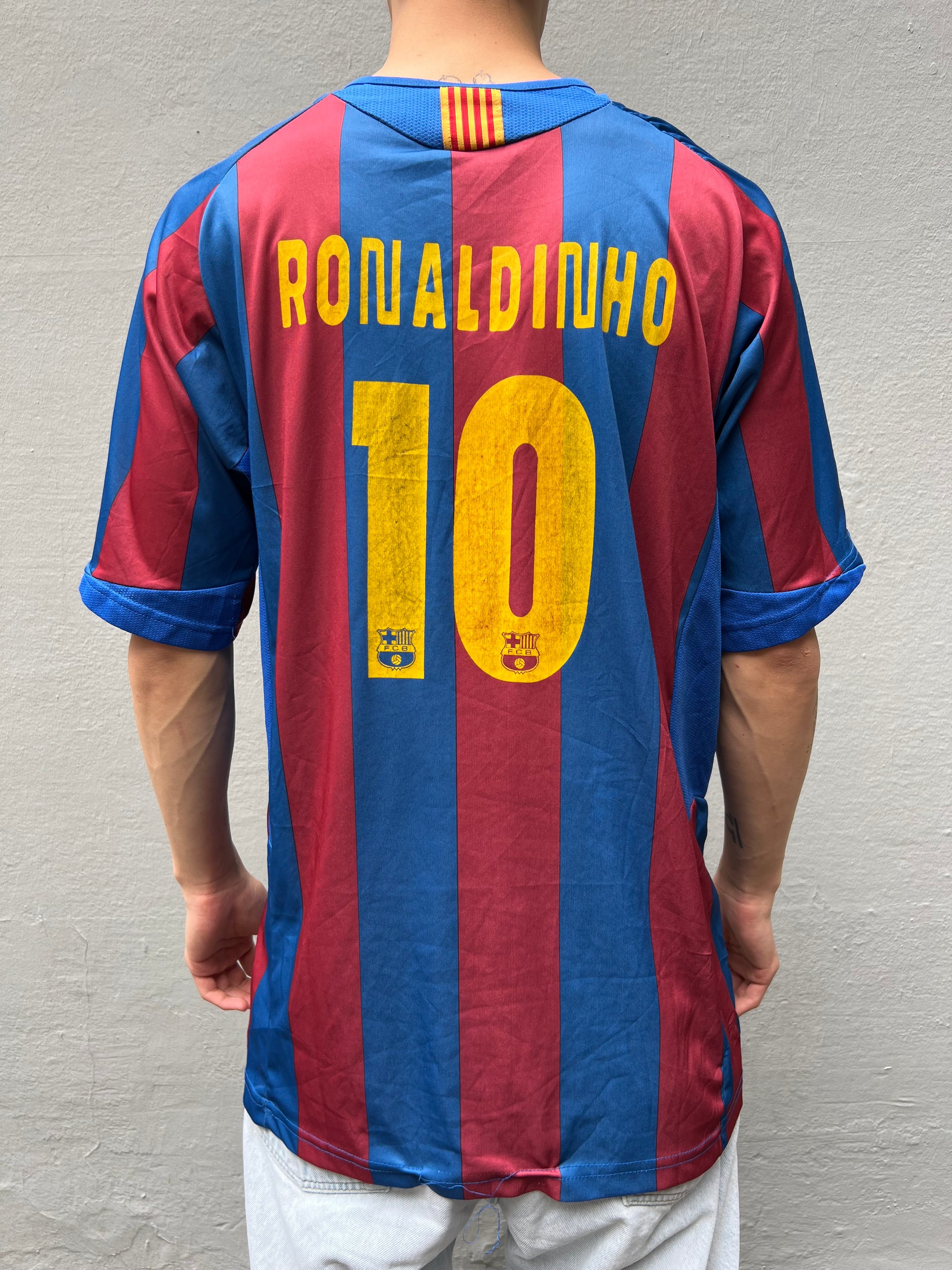 Vintage Nike FCB Ronaldinho Jersey XL