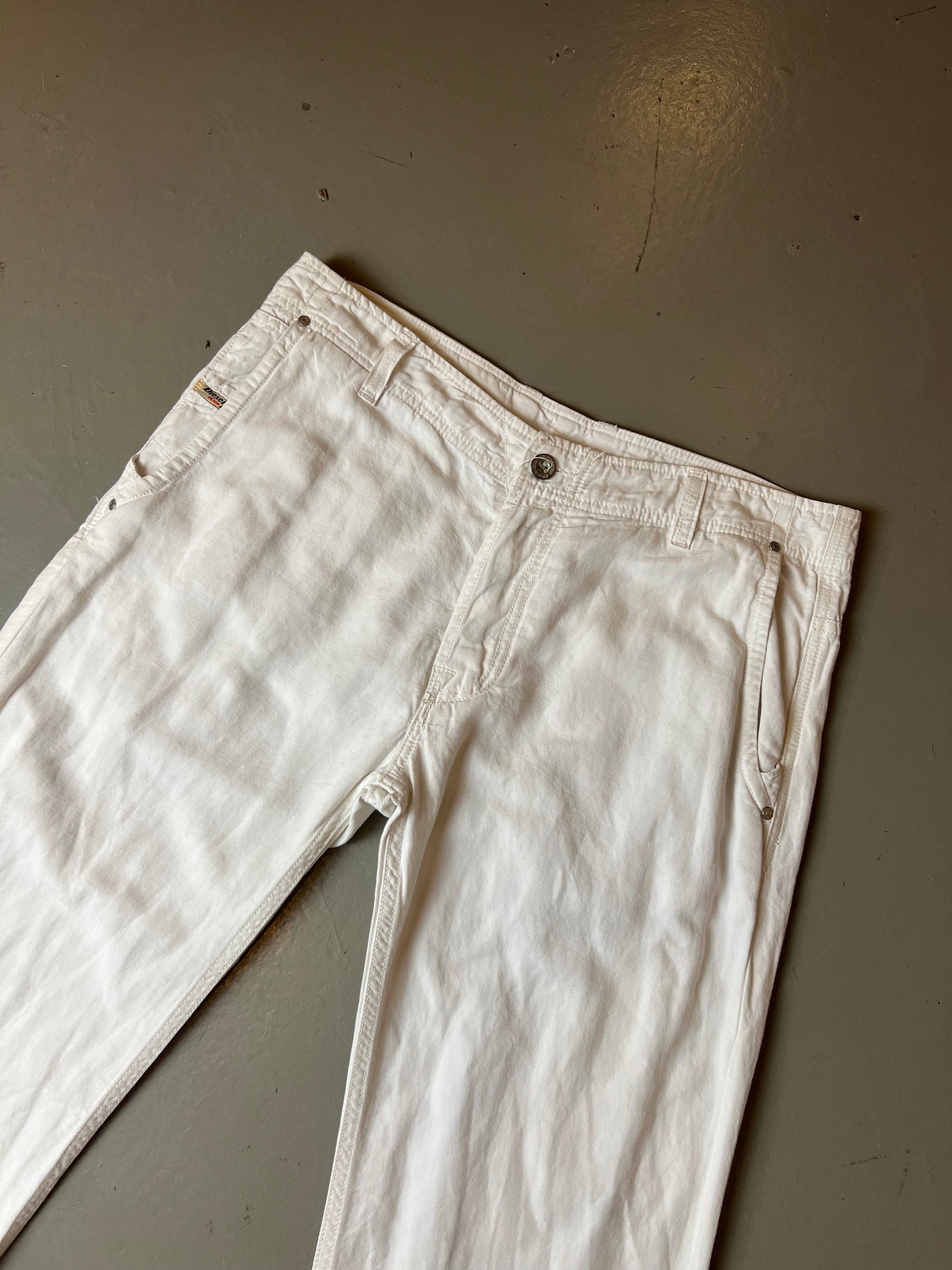 Vintage White Diesel Denim Pants M/L