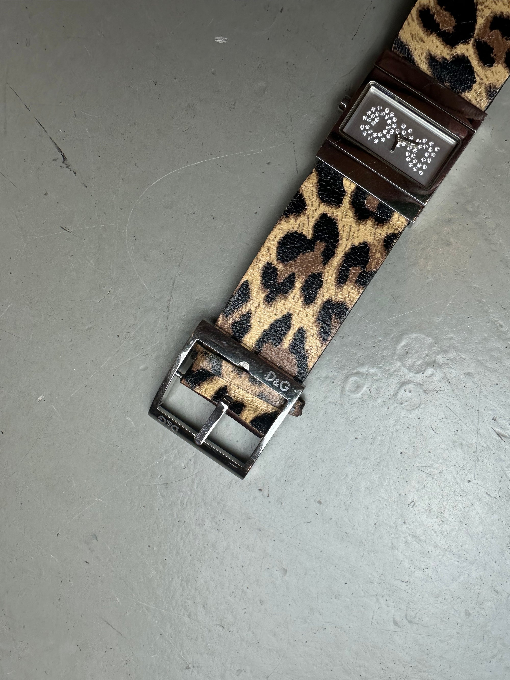 Vintage Dolce & Gabbana Leopard Print Watch