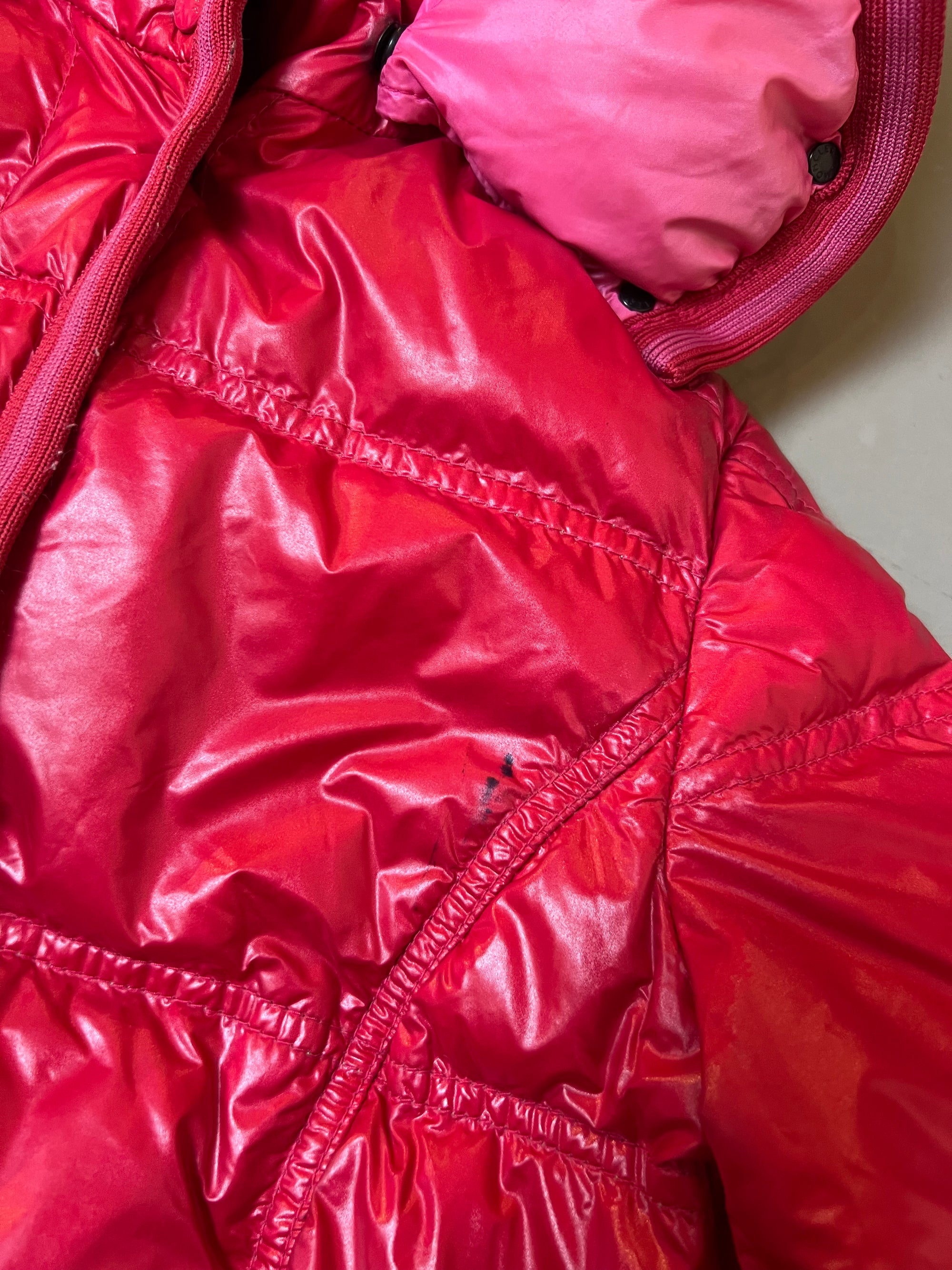 Vintage Pink Moncler Down Puffer Jacket S