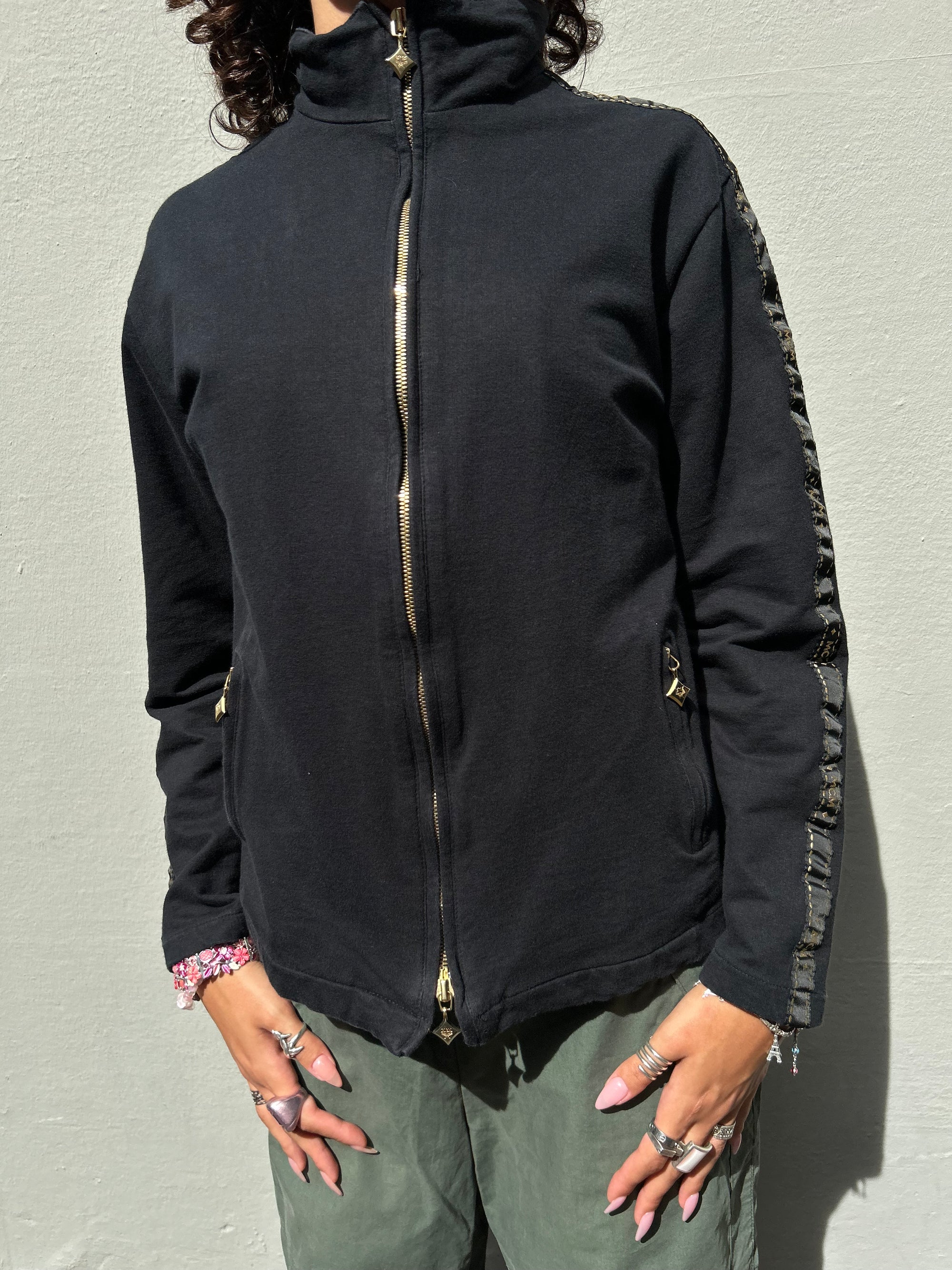 Vintage Black MCM Trackjacket M