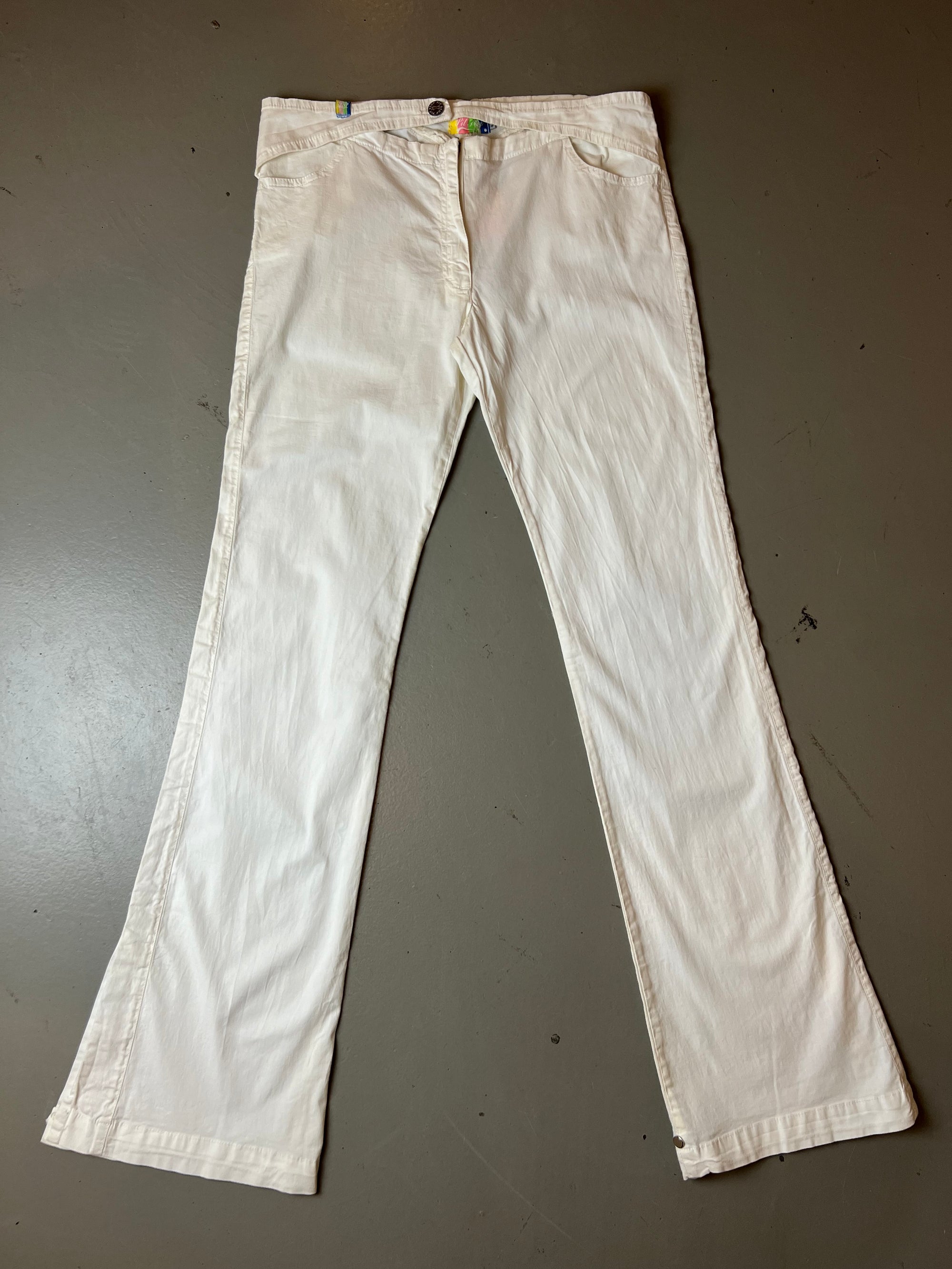 Produktbild vintage pit stop white summer pants 