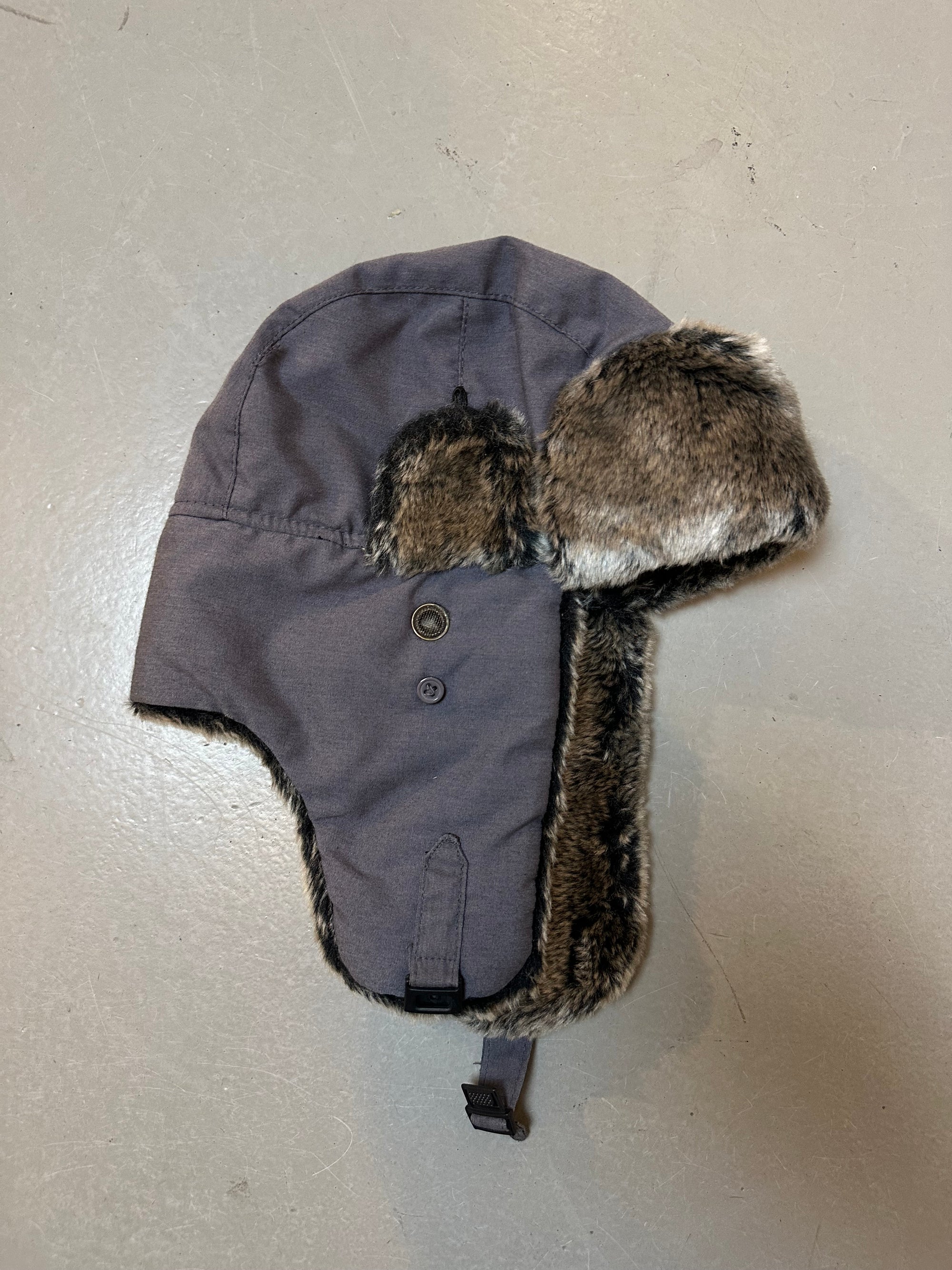 Vintage Purple Fur Ushanka