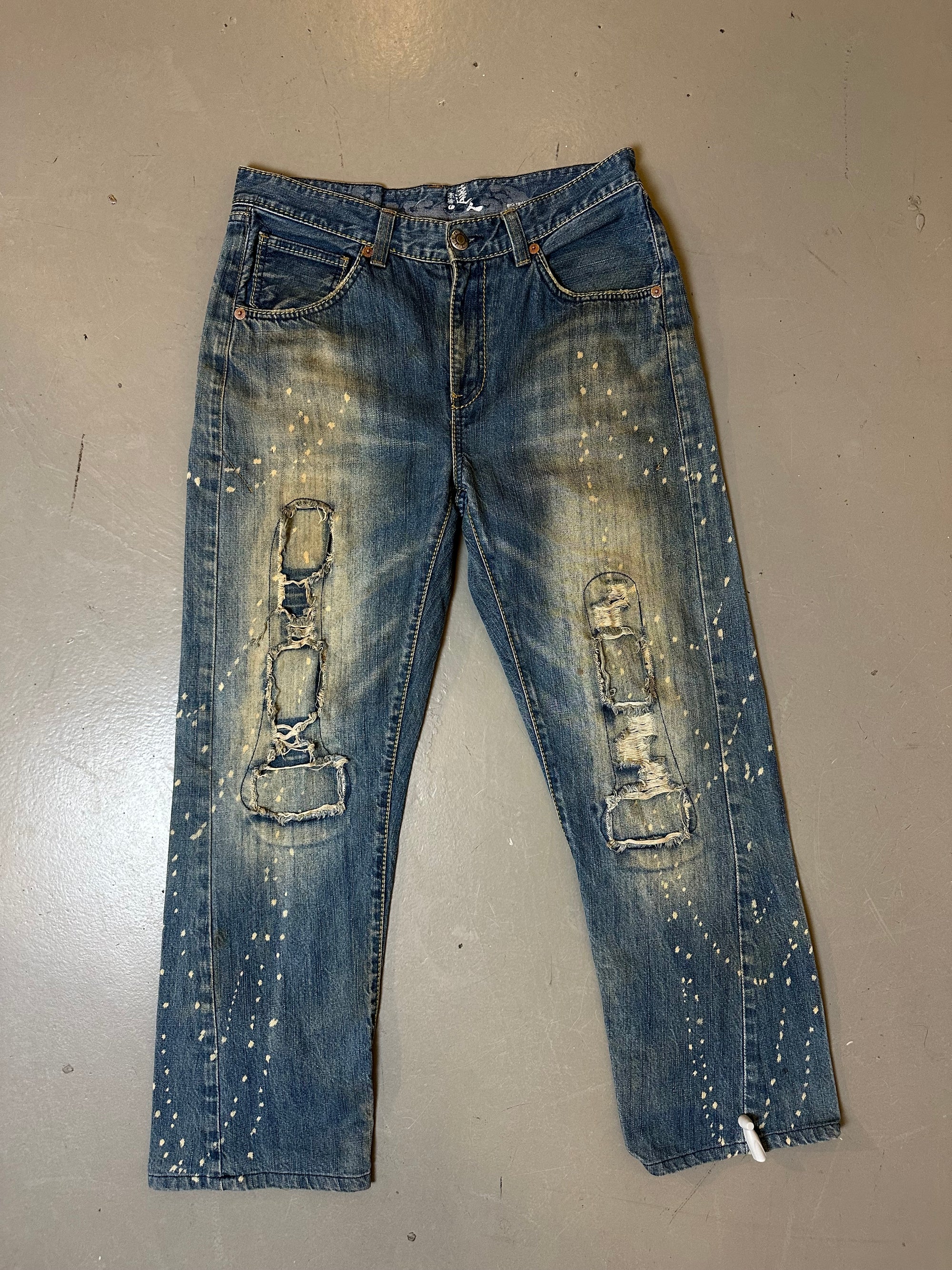 Vintage Big Train Washed & Stitched Denim M/L