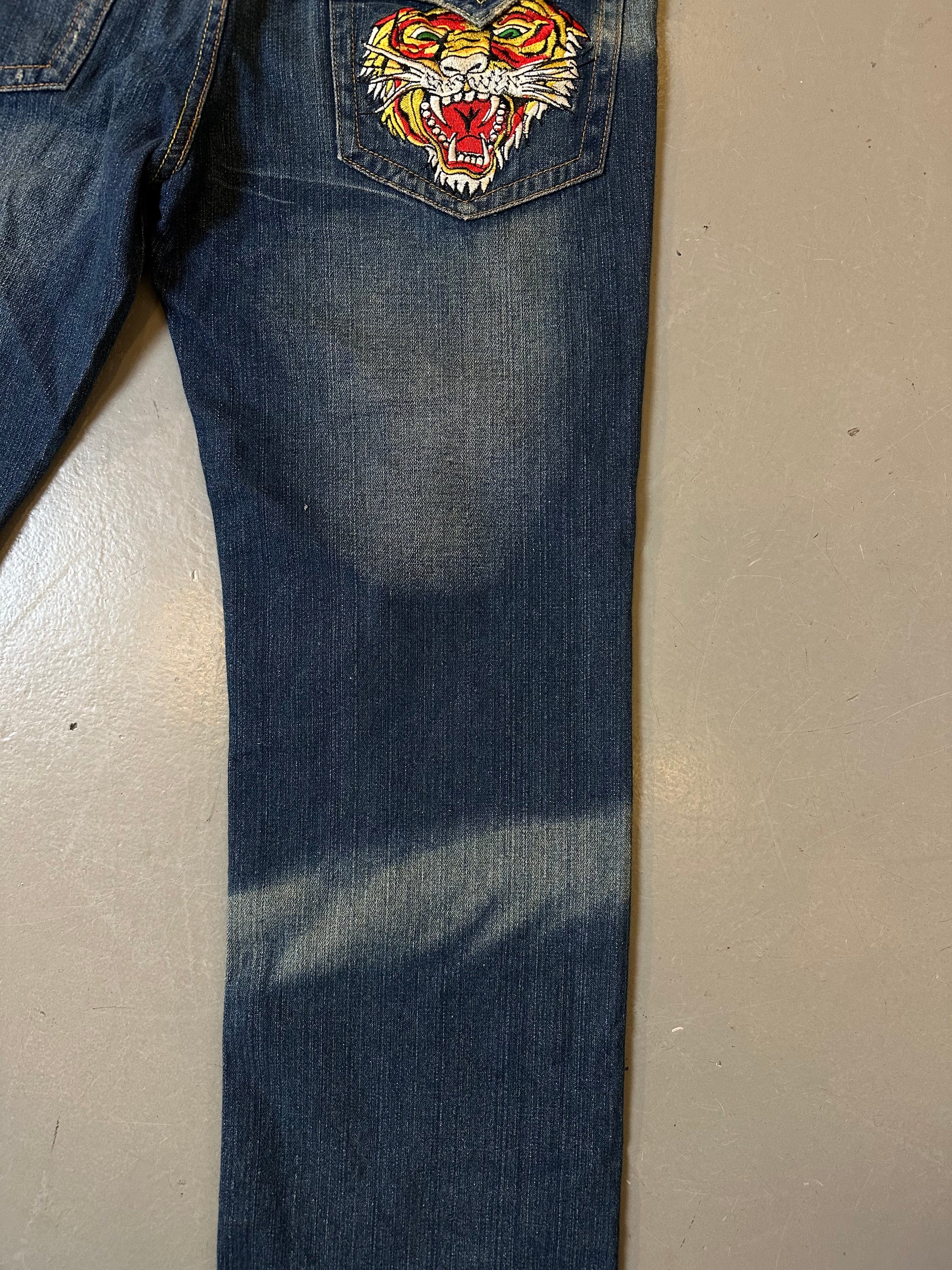 Vintage Baggy Ed Hardy Denim L/XL