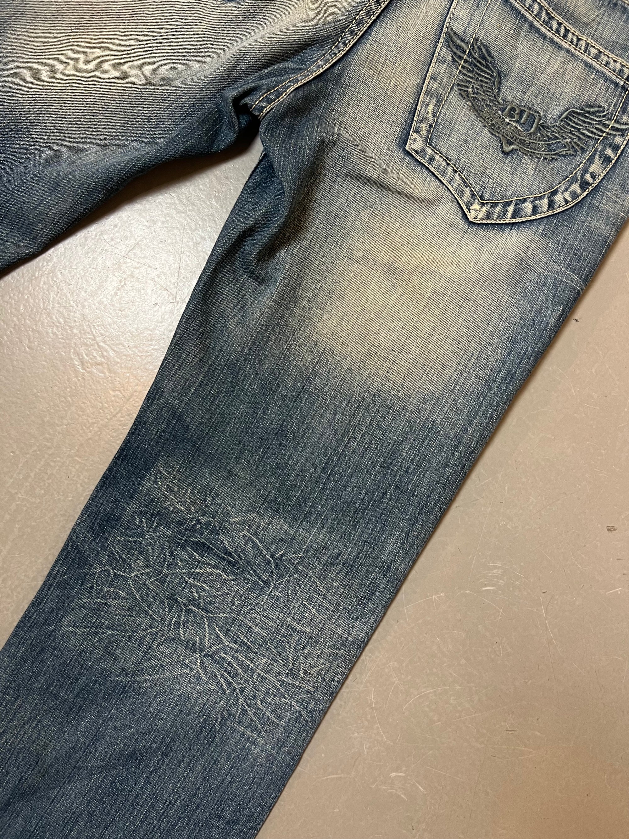 Vintage Big Train Washed Denim S/M