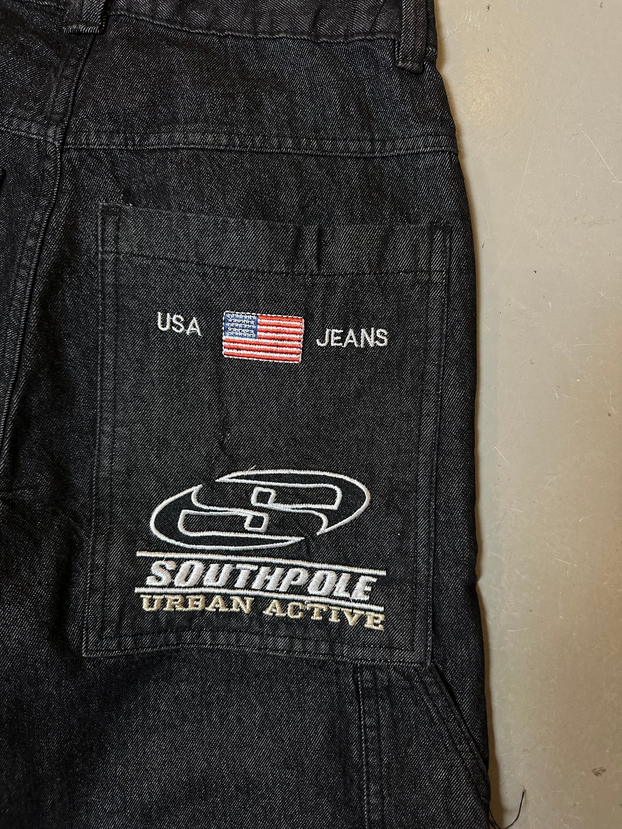 Vintage Baggy Southpole Waxed Denim M/L