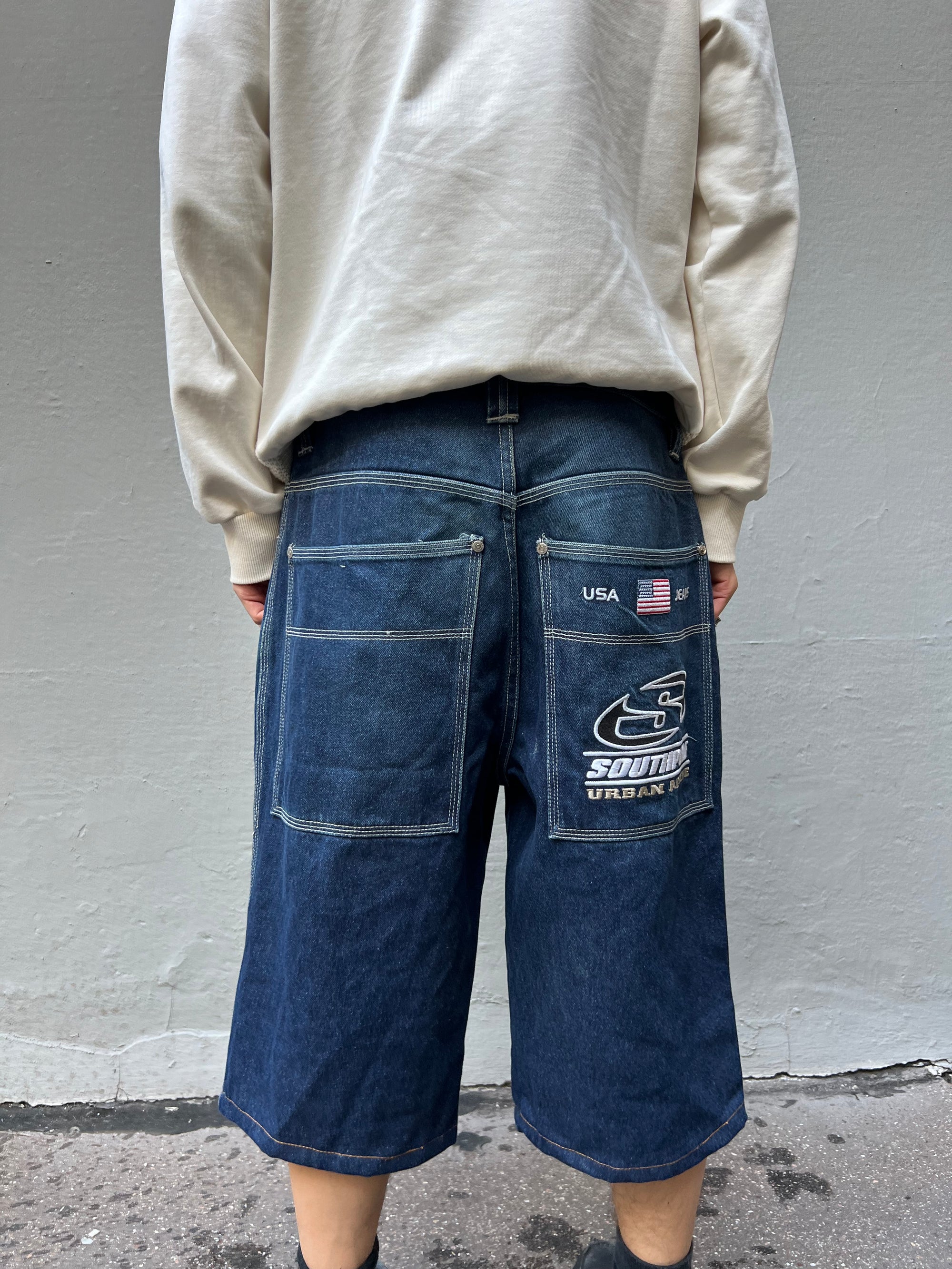 Vintage Southpole Dark Blue Denim Jorts M/L