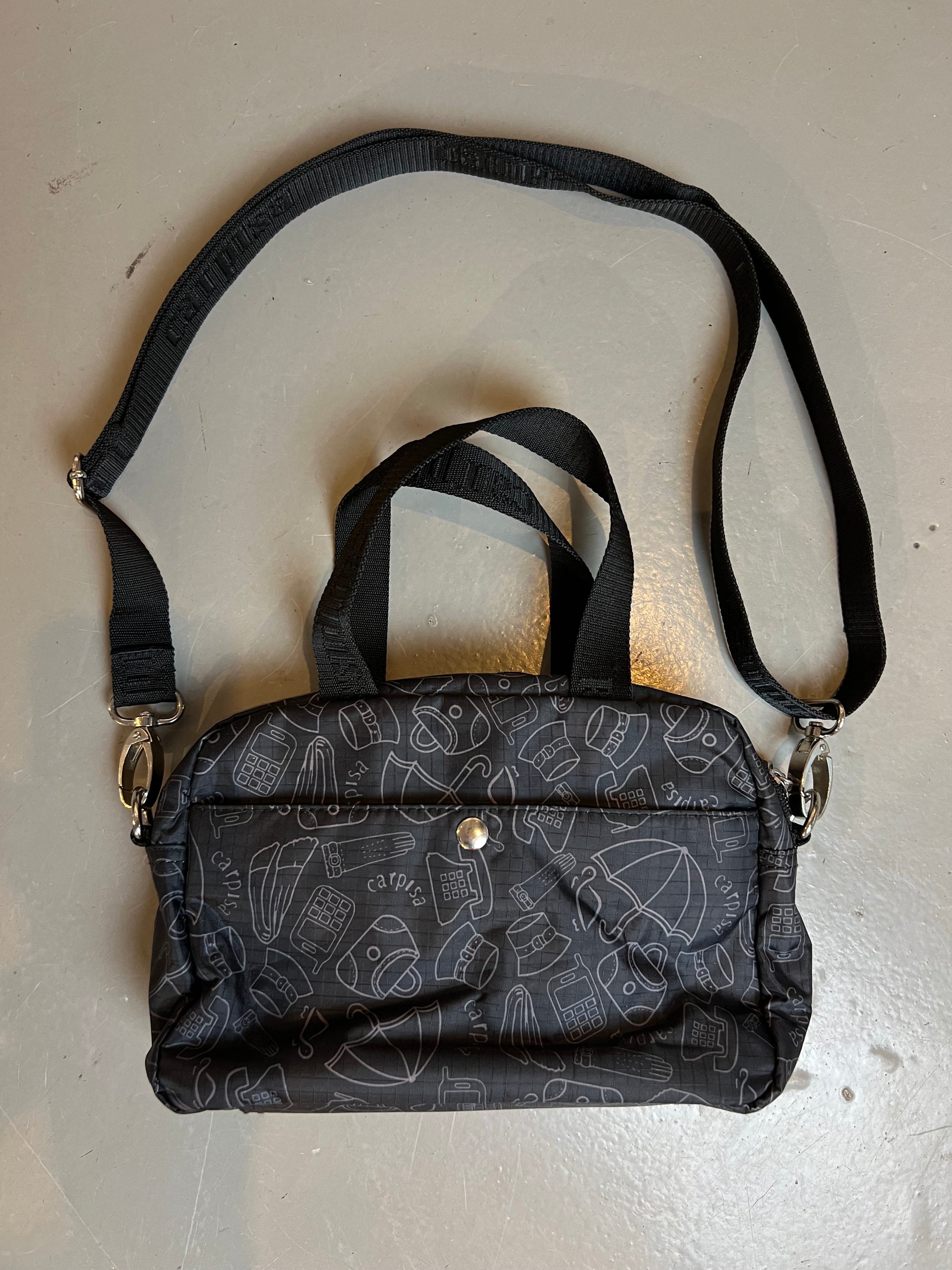 Vintage Black Scribble Bag