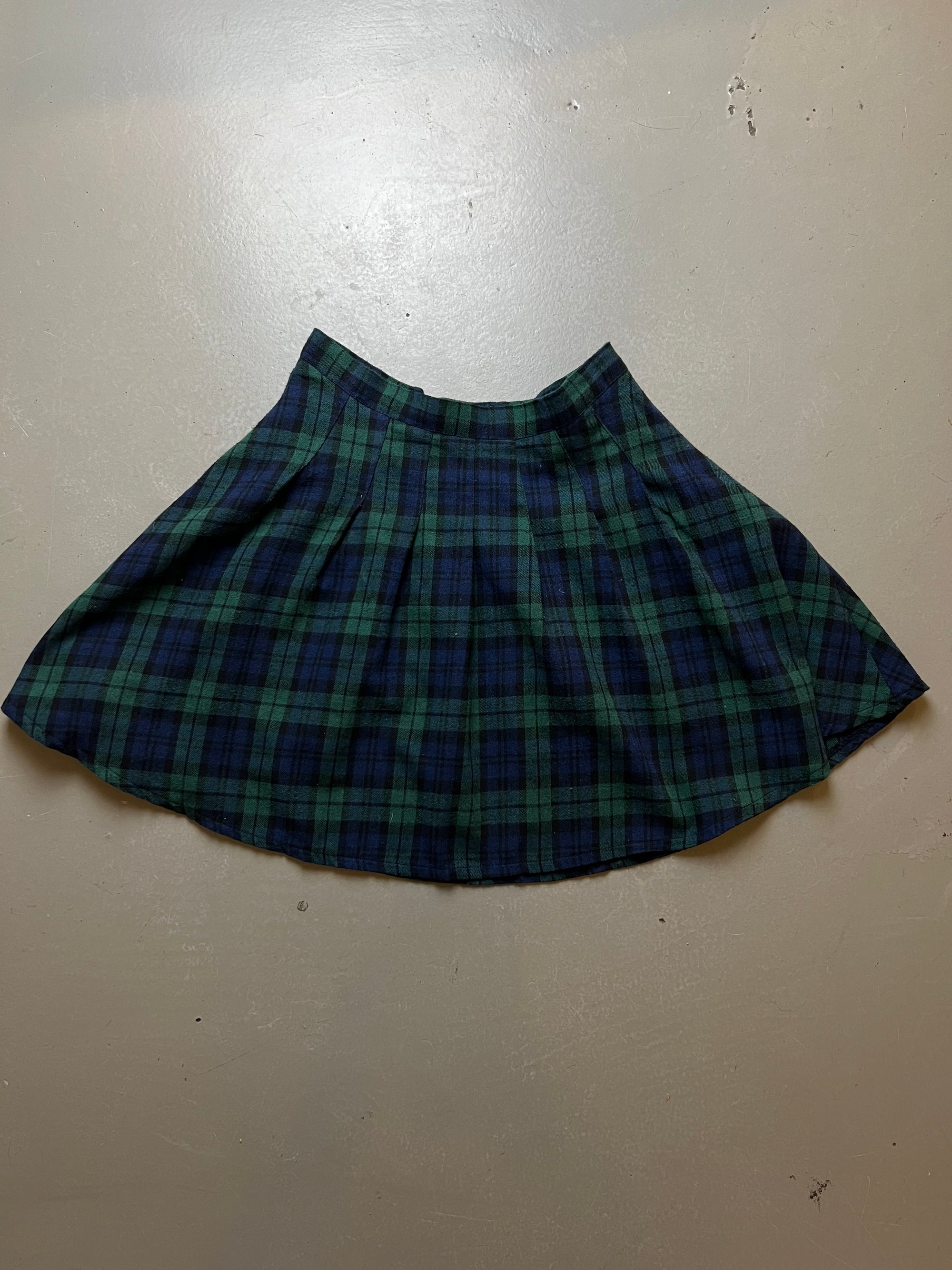 Vintage School Girl Karo Mini Skirt XS/S