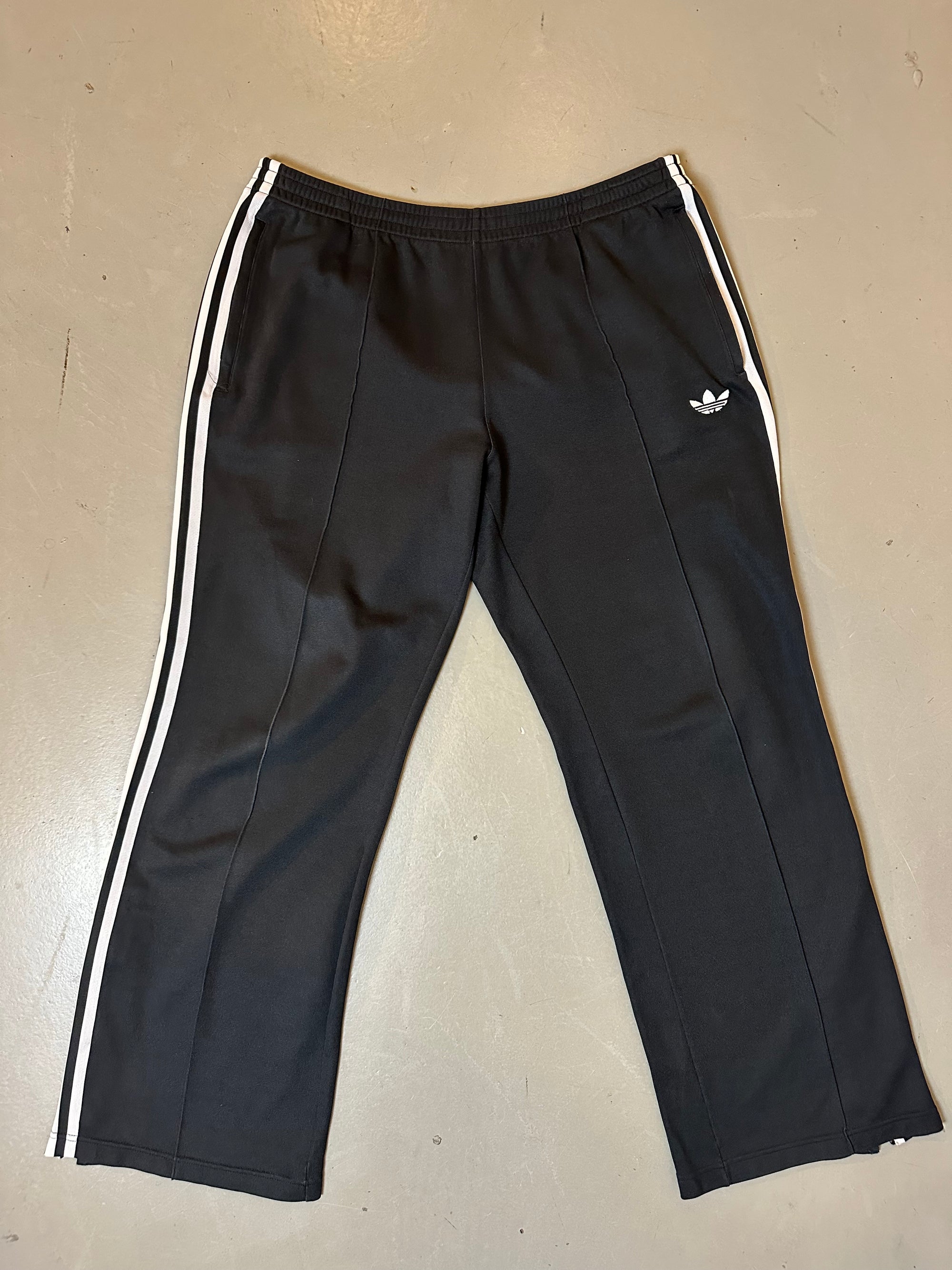 Vintage Black Striped Adidas Track Pants L/XL