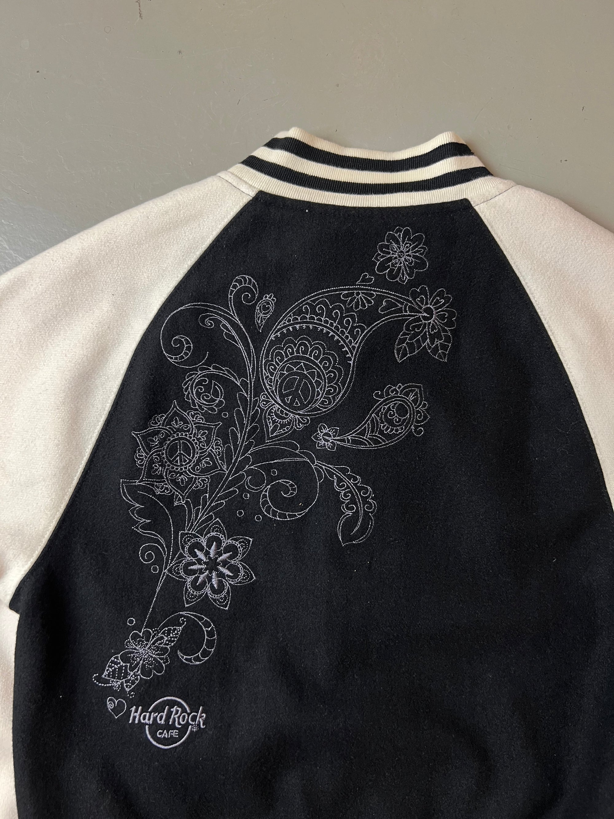 Vintage Black/White College Jacket S/M