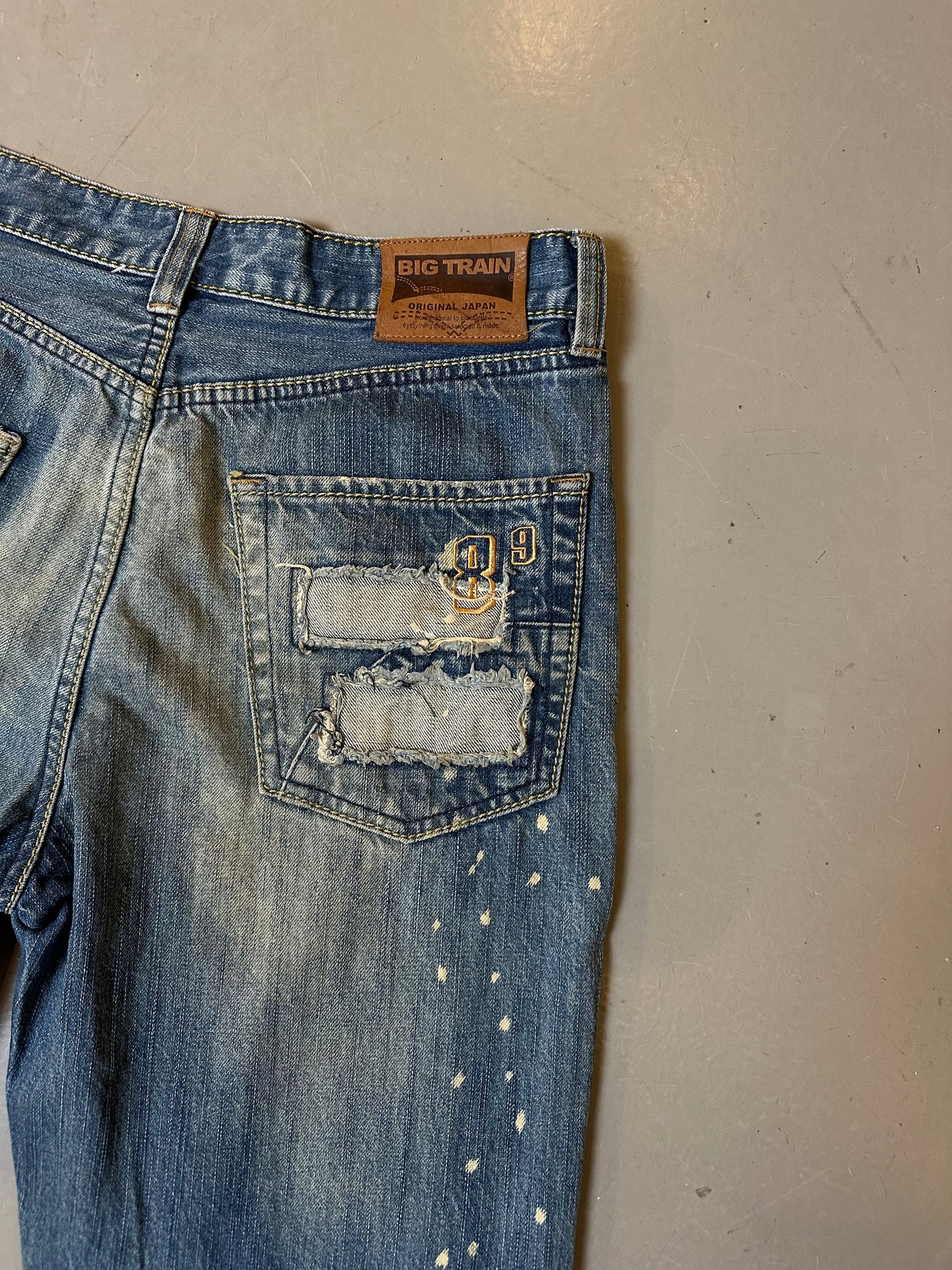 Vintage Big Train Washed & Stitched Denim M/L