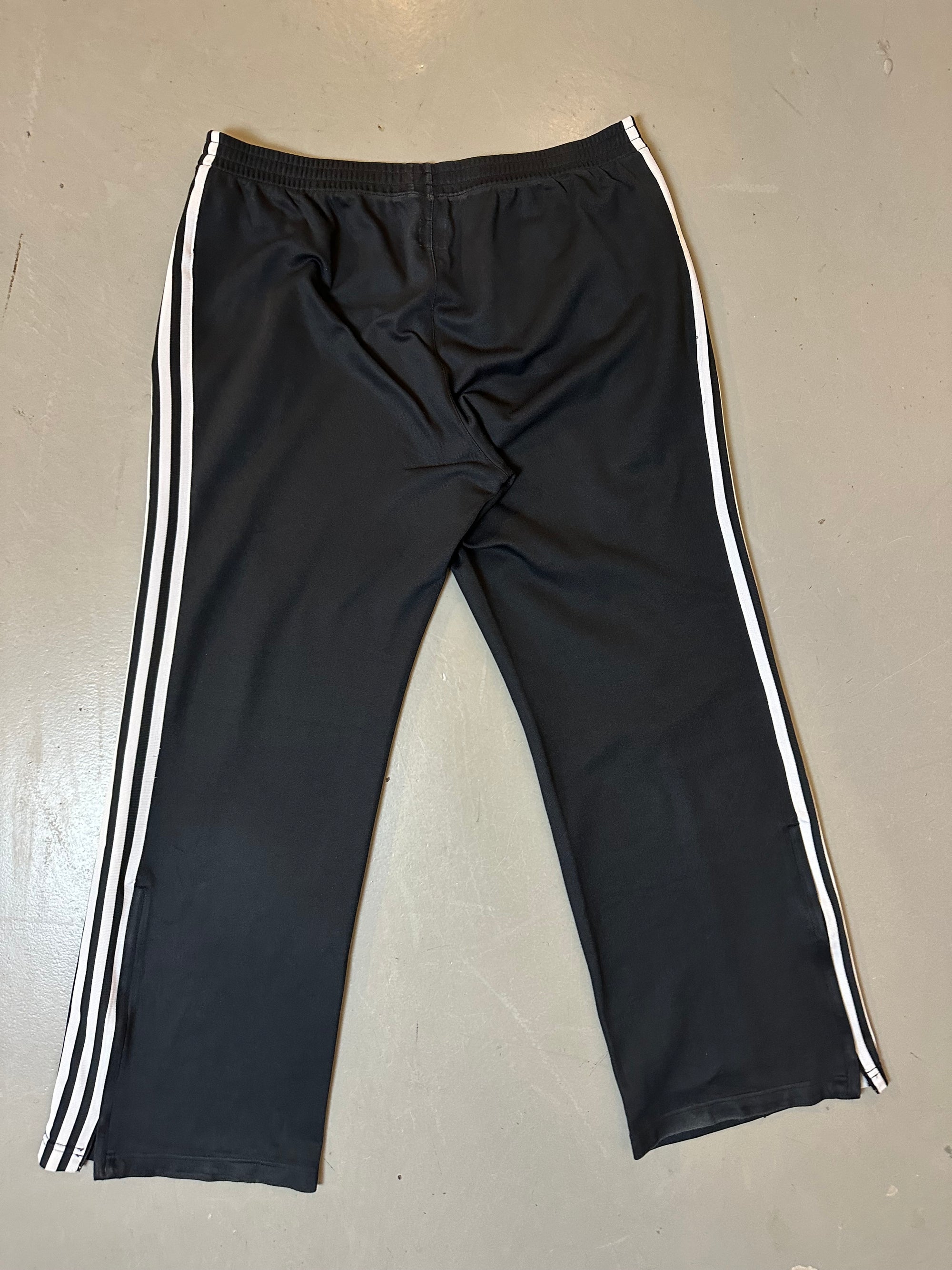 Vintage Black Striped Adidas Track Pants L/XL