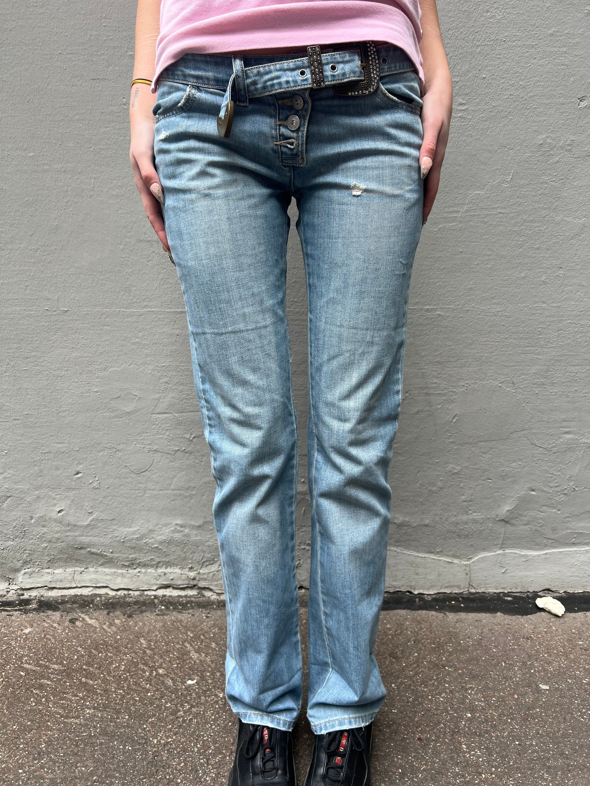 Vintage Dolce&Gabbana Light Blue Jeans with Belt S