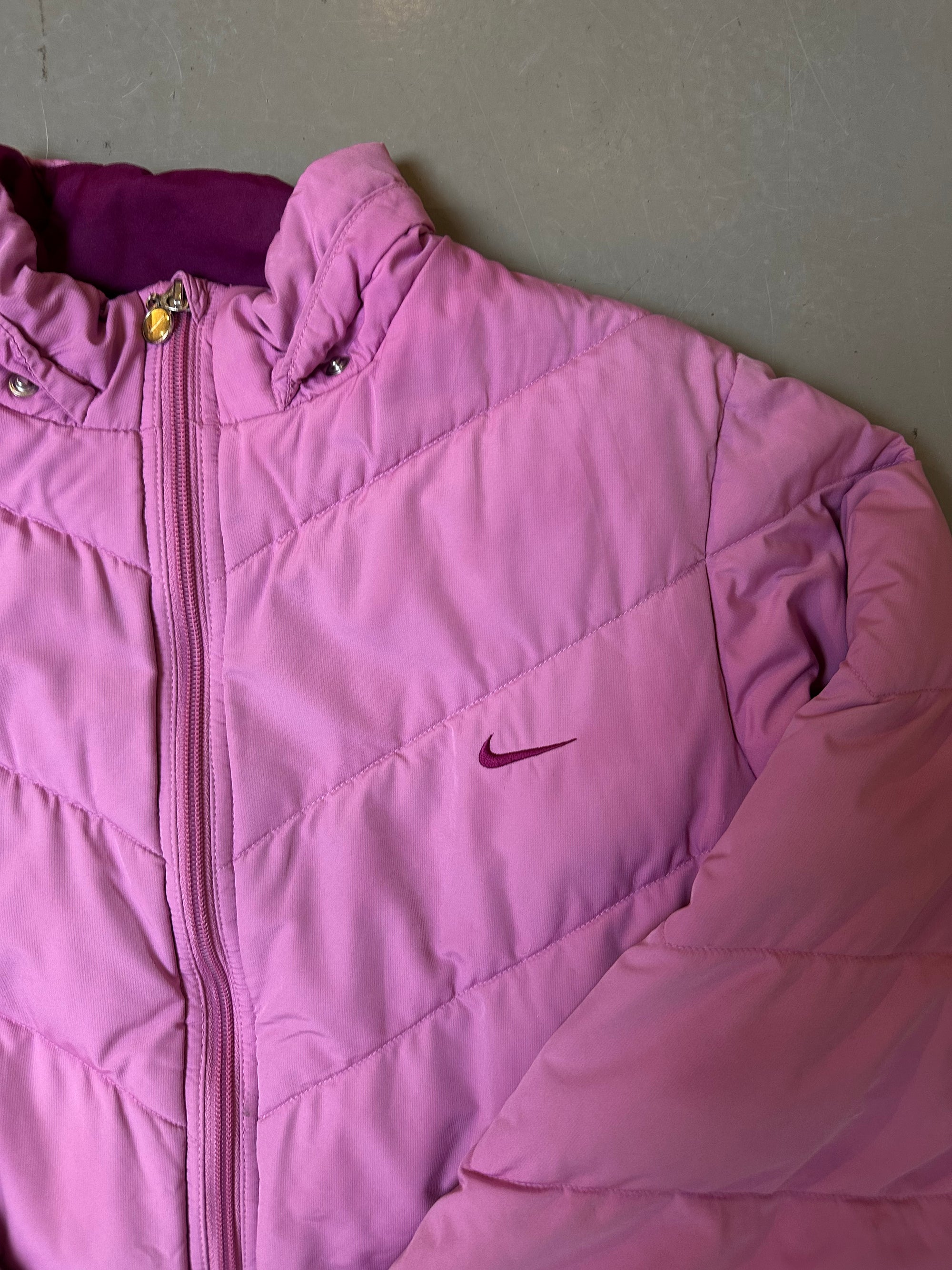 Vintage Pink Nike Puffer Jacket XS/S