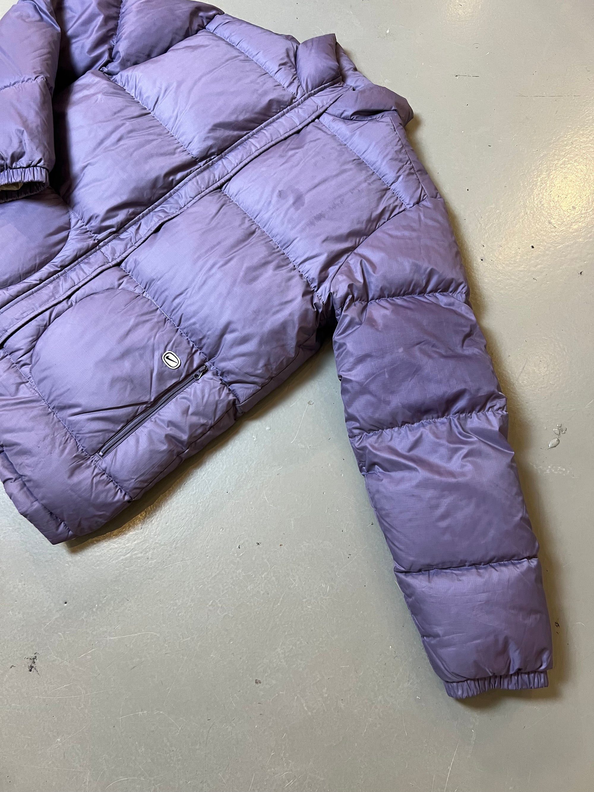 Vintage Purple Nike Puffer Jacket L/XL