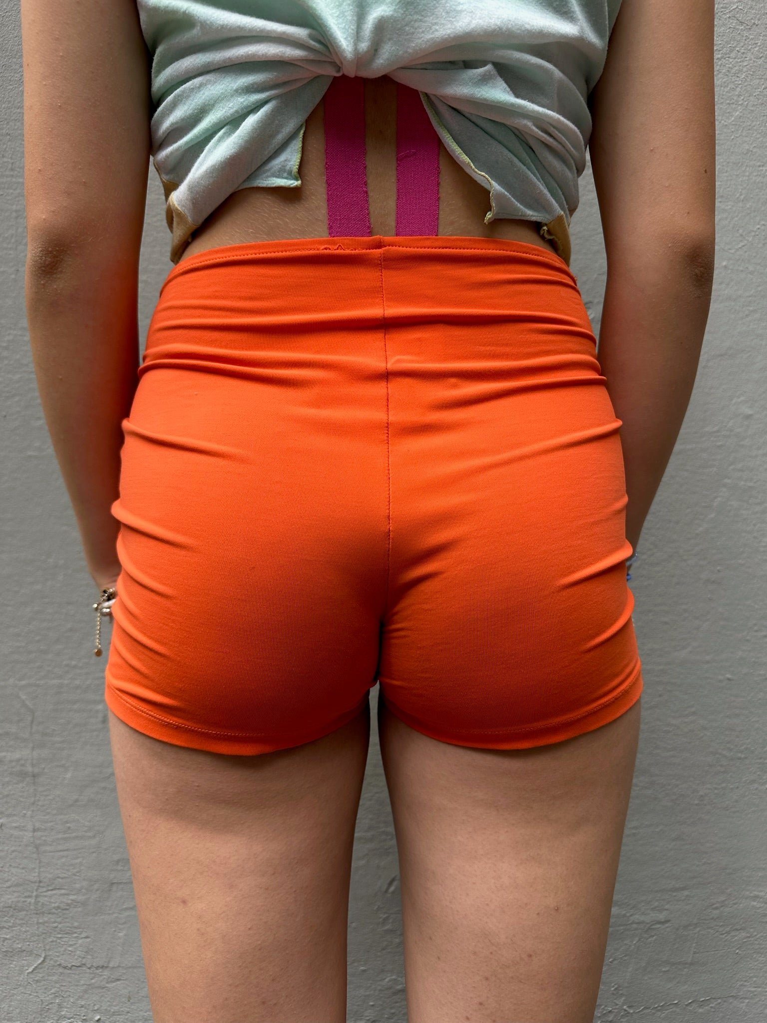 Vintage Orange Micro Shorts S/M