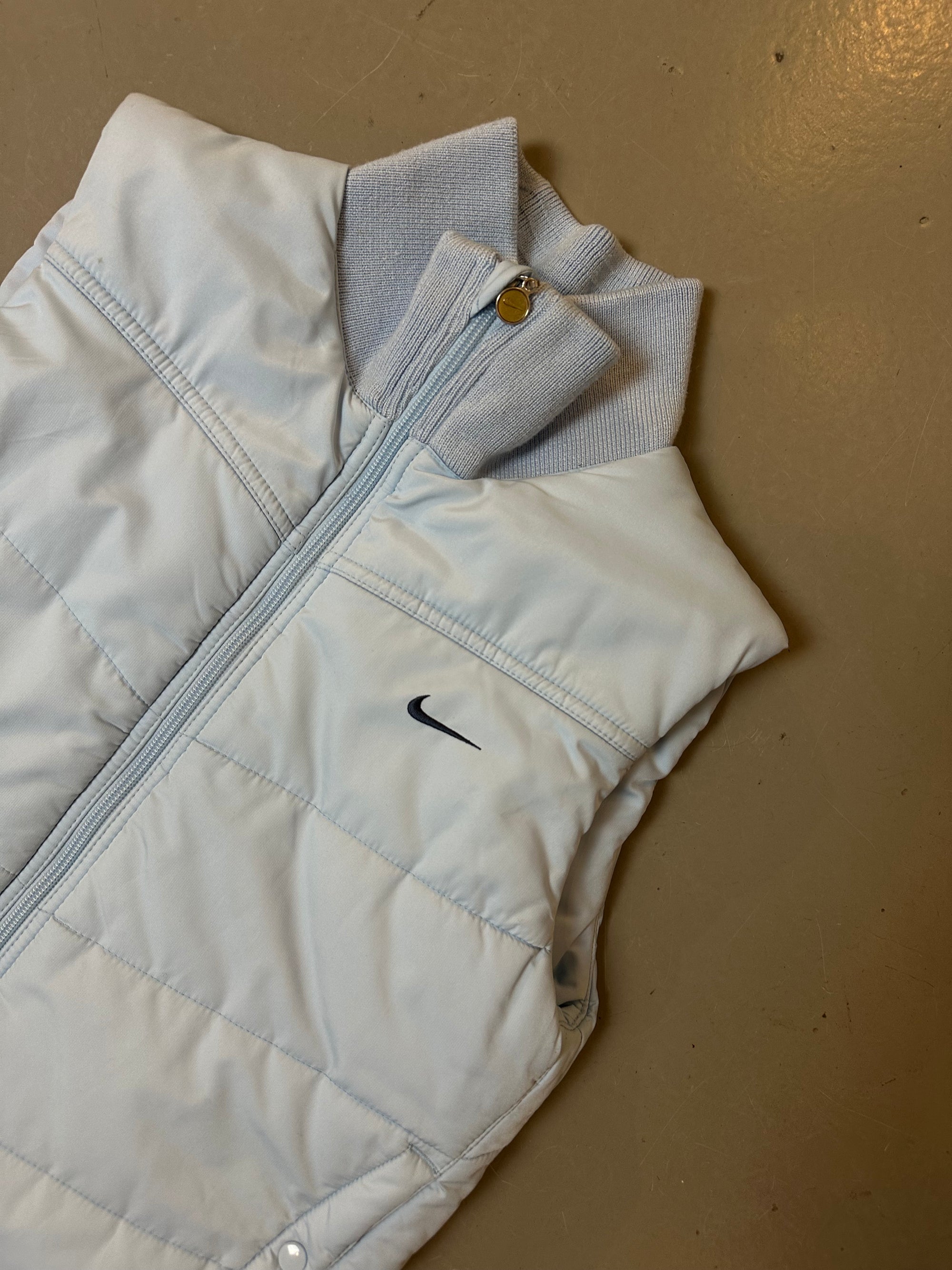 Vintage Baby Blue Nike Puffer Vest XS/S