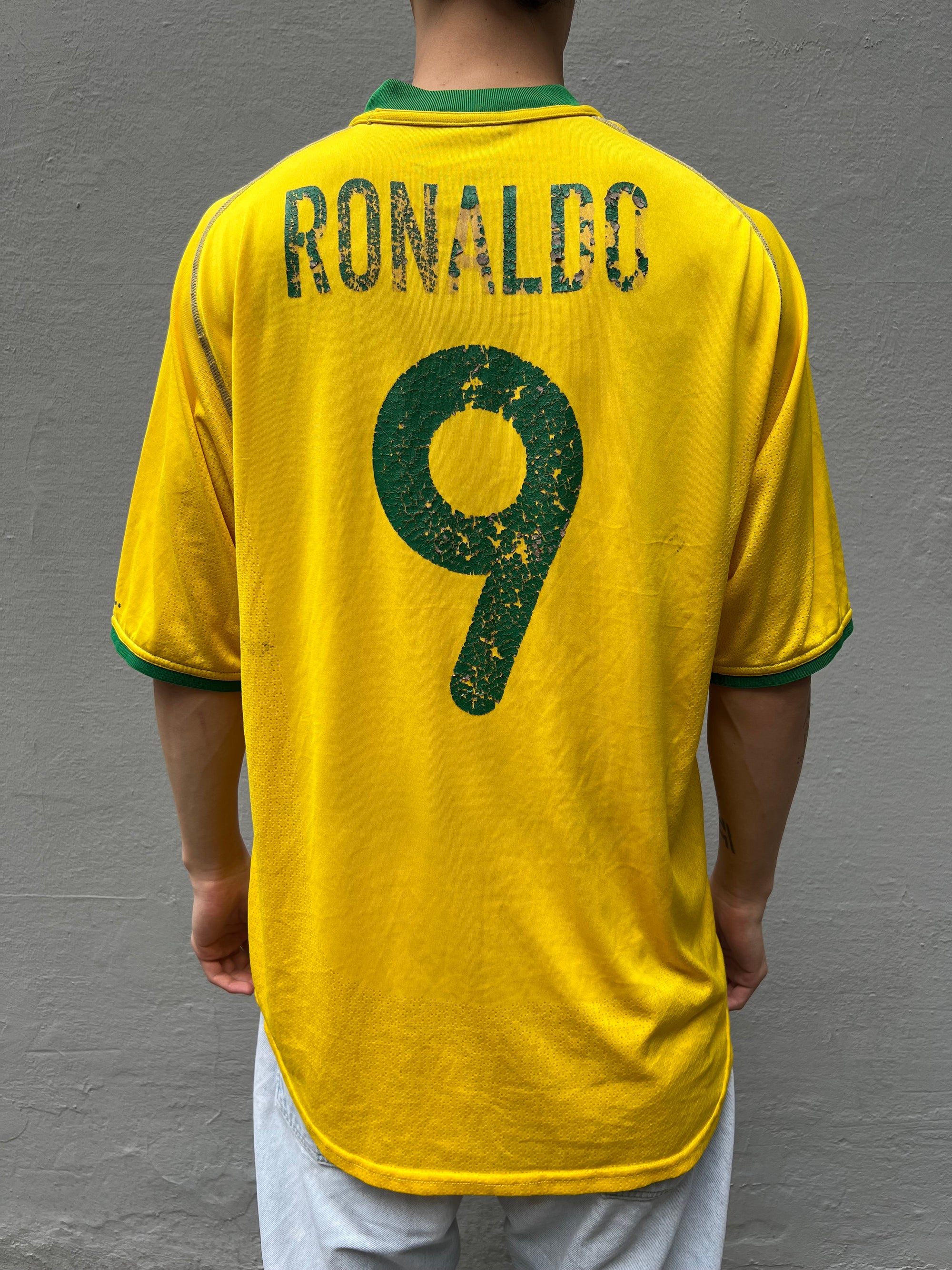 Vintage Nike Brasil Ronaldo Jersey XL