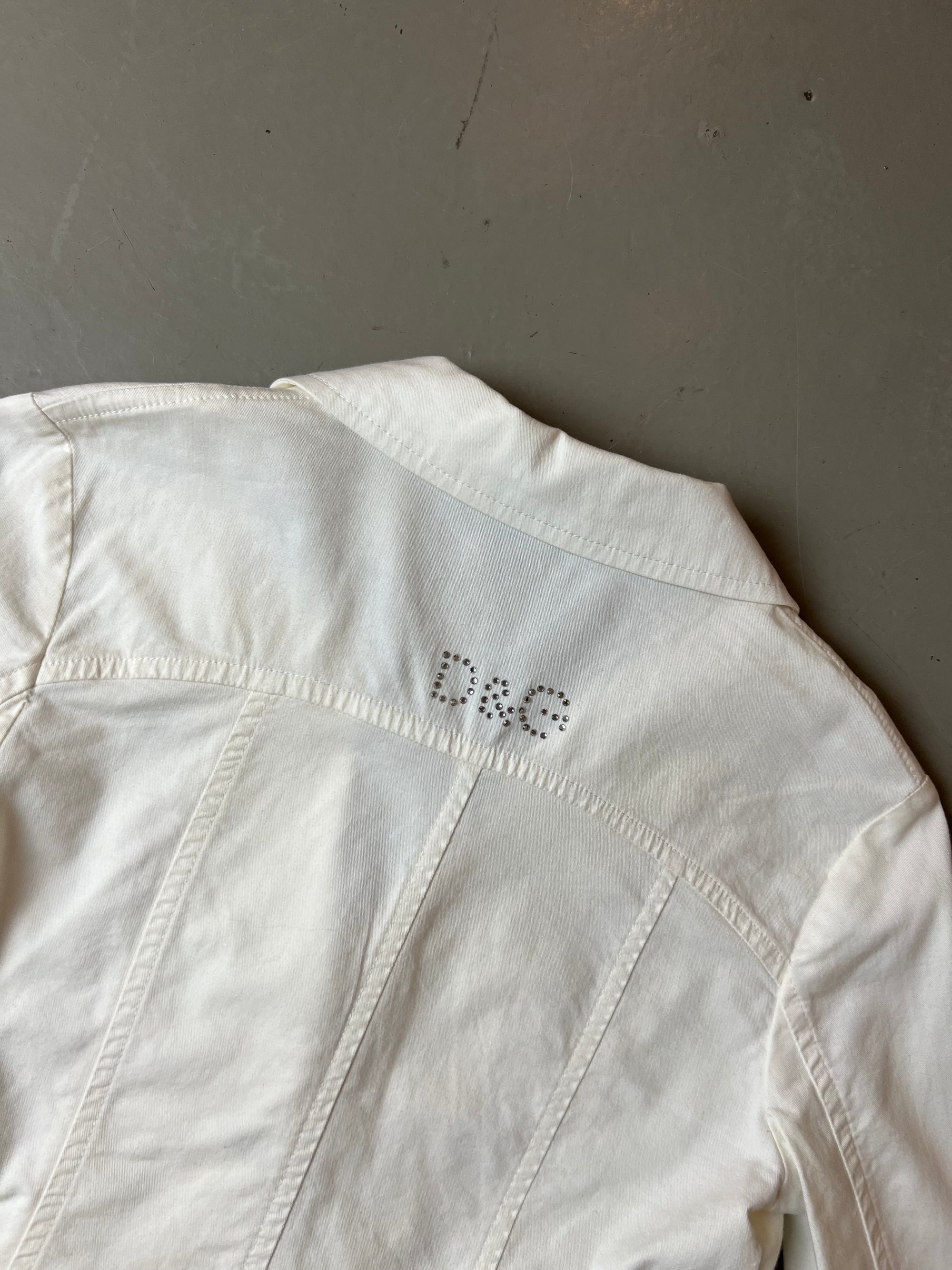 Vintage Dolce&Gabbana White Light Jacket M