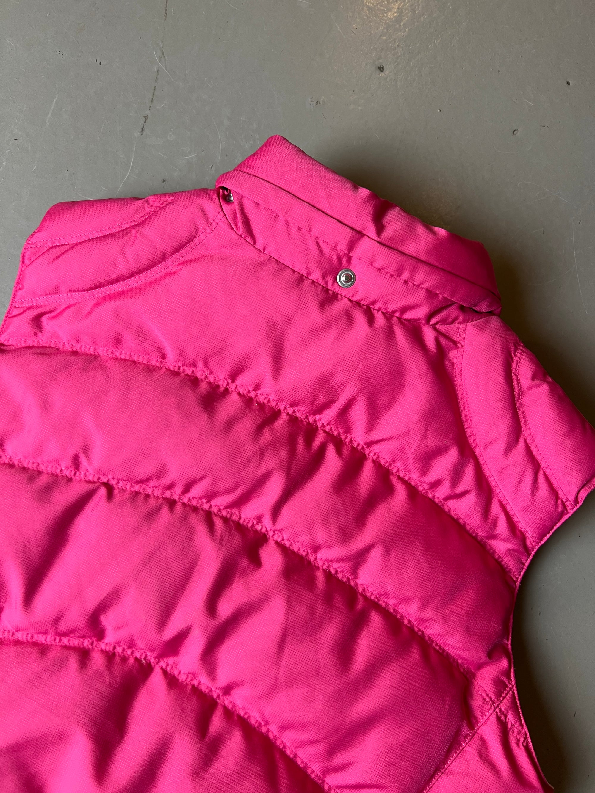 Vintage Nike Pink Puffer Vest S