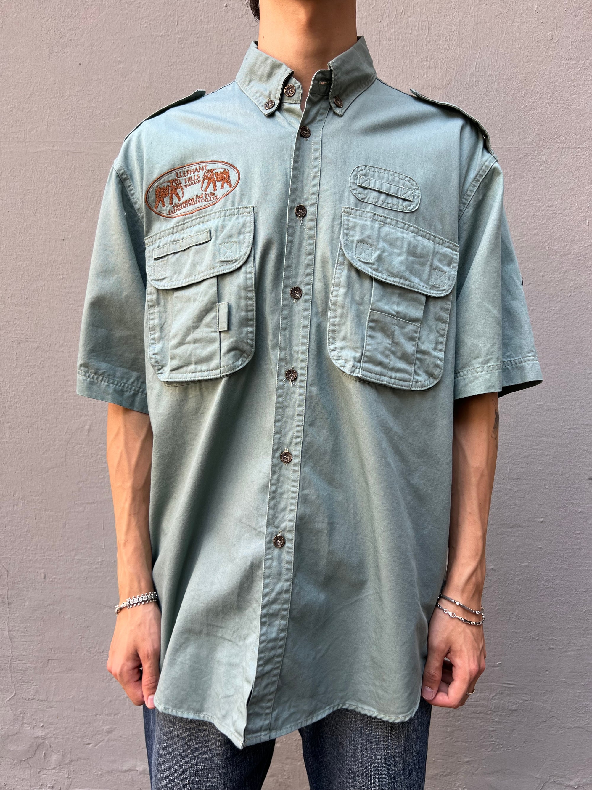 Vintage Elephant Hills Thailand Shirt XL