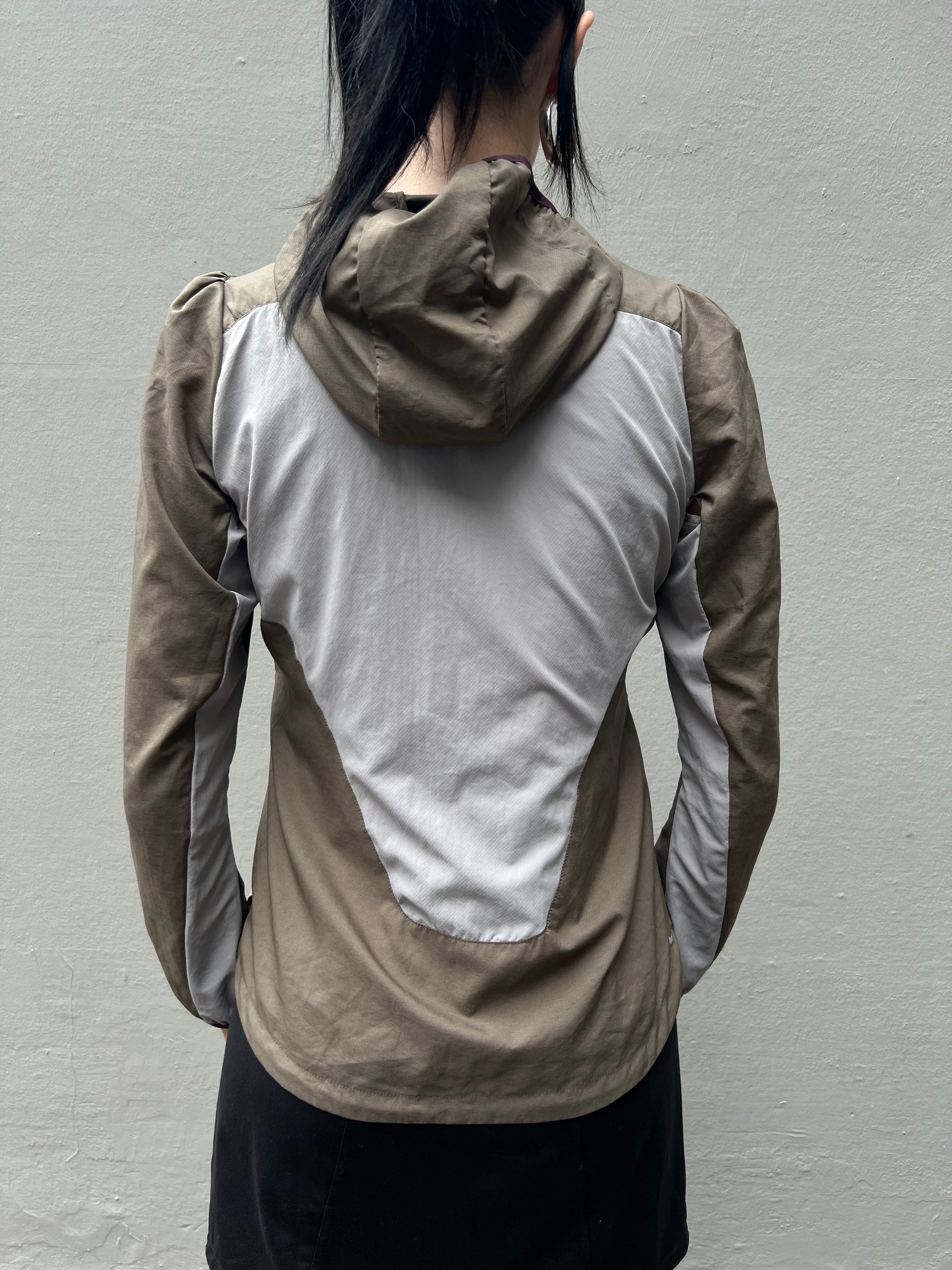 Vintage Grey/Khaki Windbreaker Jacket XS/S