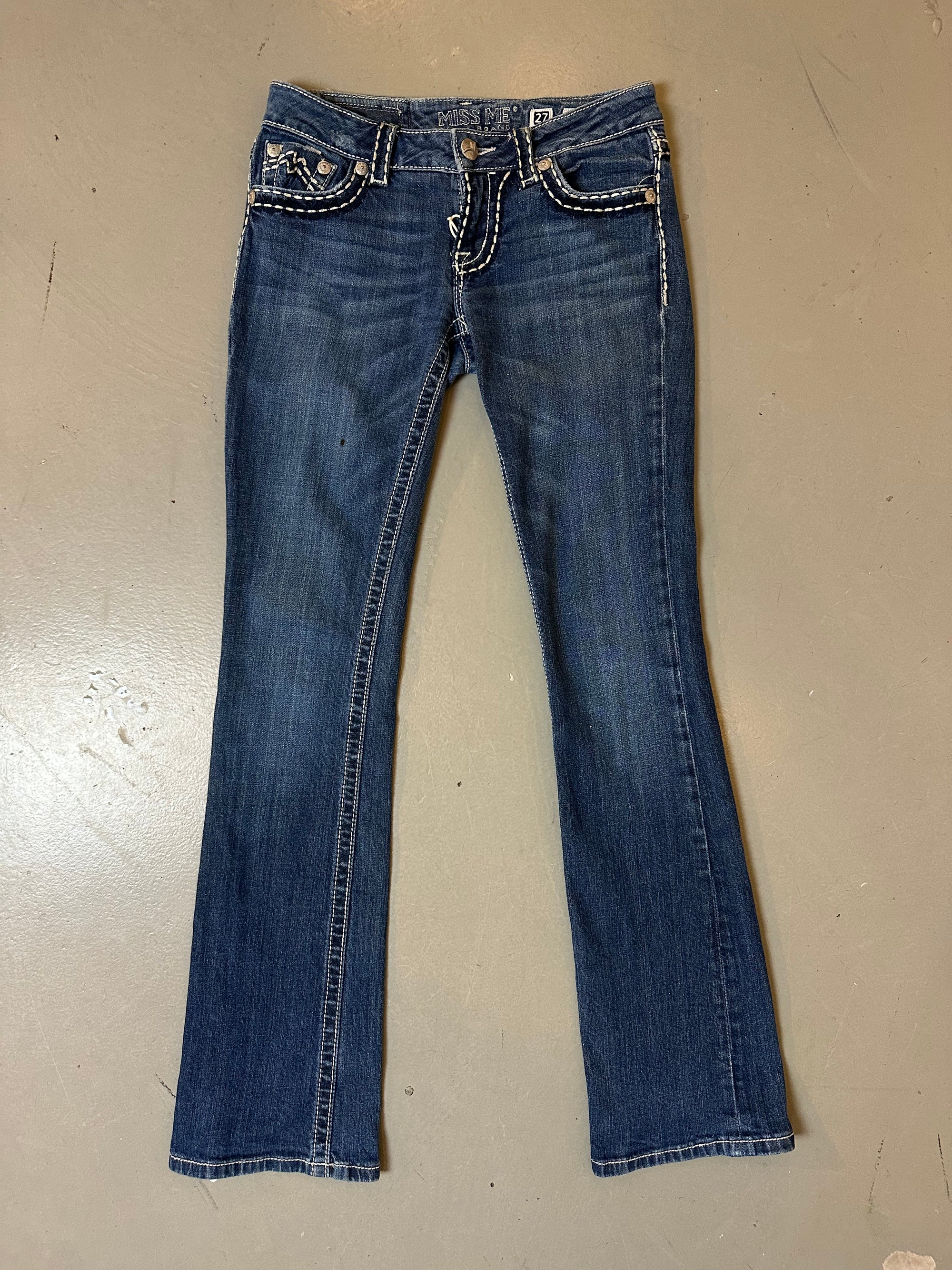 Vintage Miss Me Stitched Denim S/M