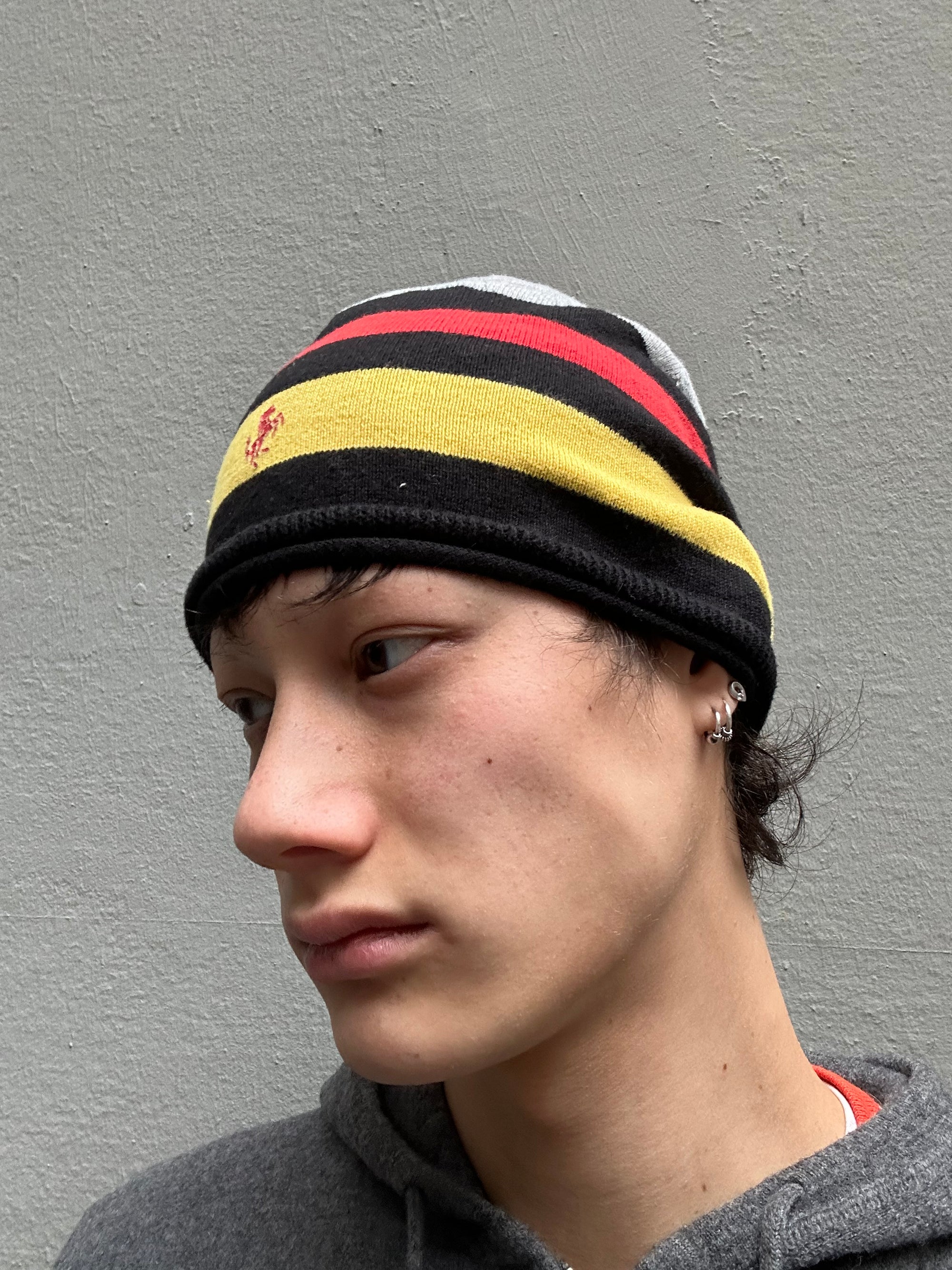 Vintage Ferrari Striped Beanie