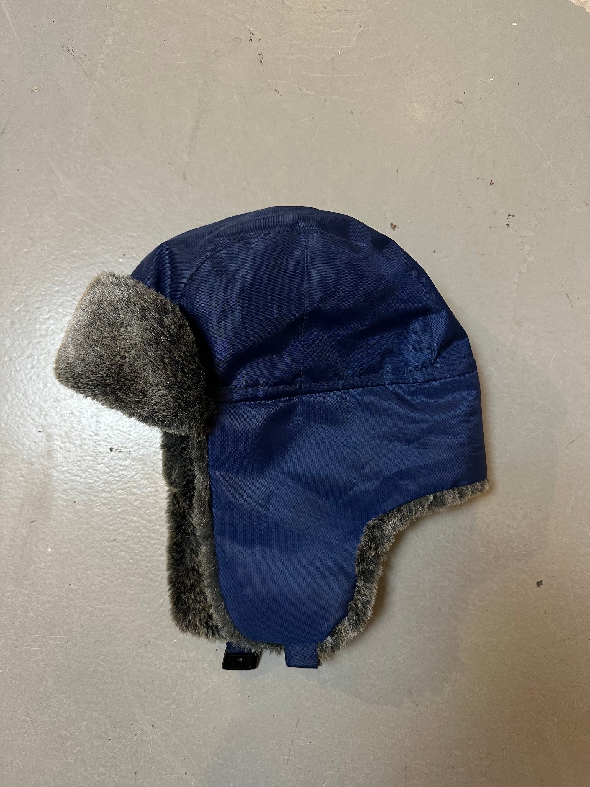 Vintage Blue Fur Ushanka