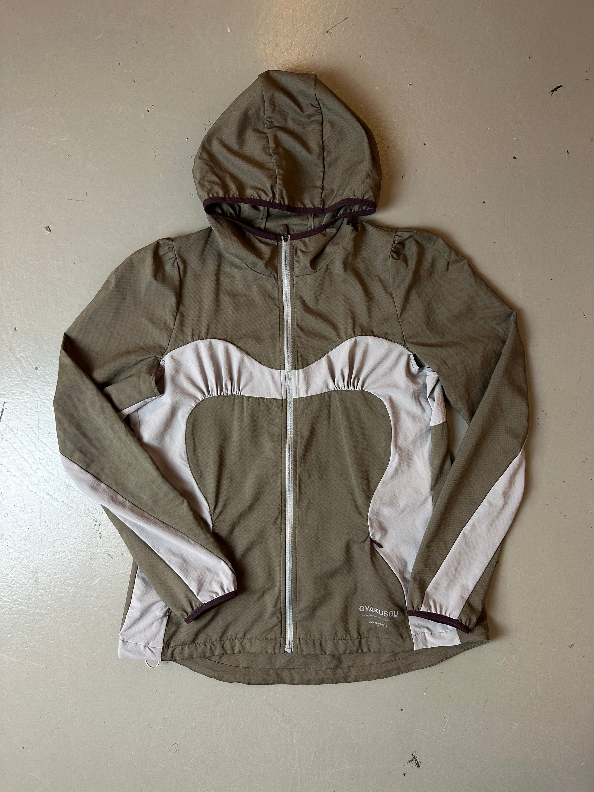 Vintage Grey/Khaki Windbreaker Jacket XS/S