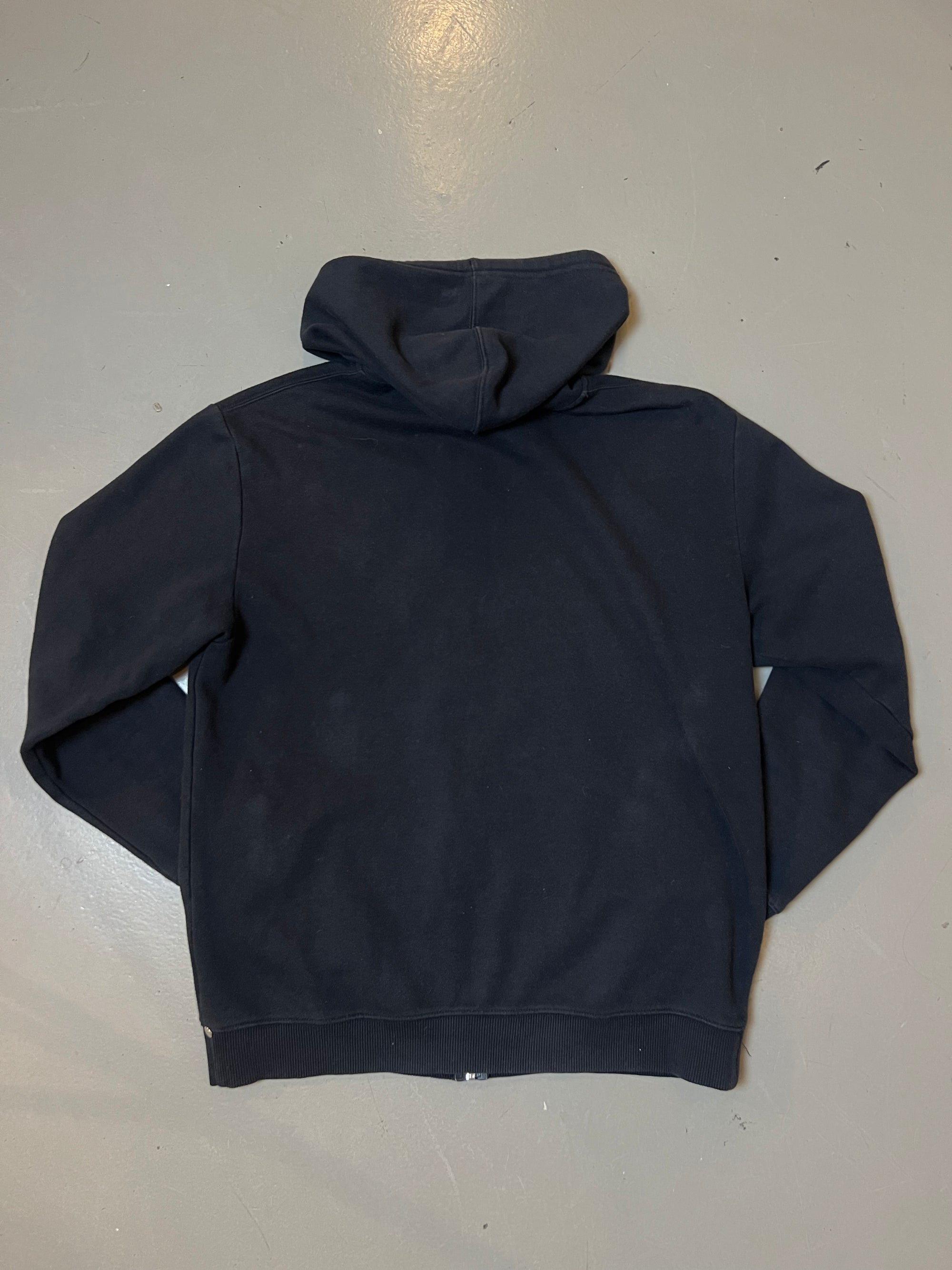 Vintage DC Black Oversized Zip Hoodie L/XL