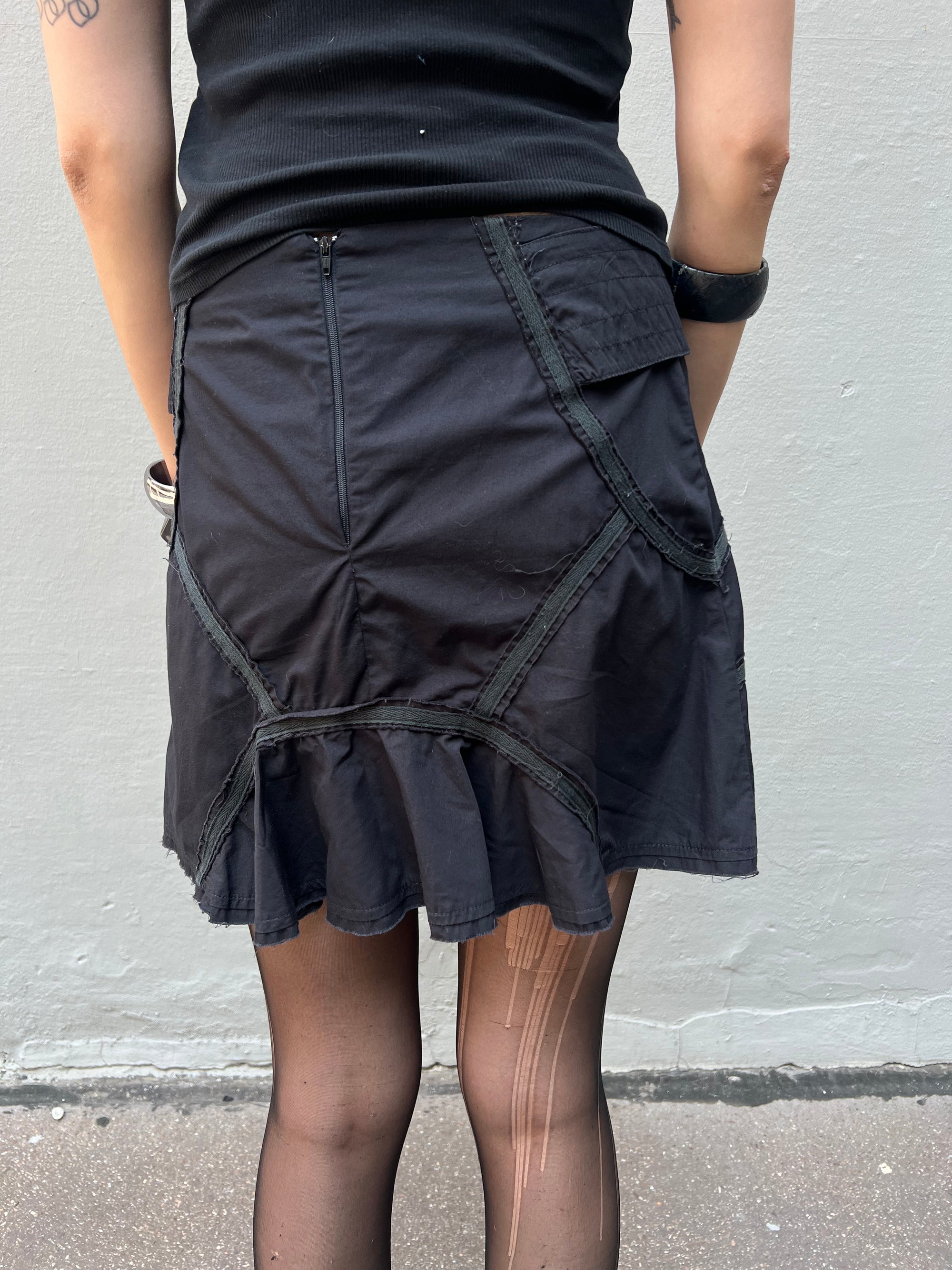 Vintage Black Motivi Skirt M