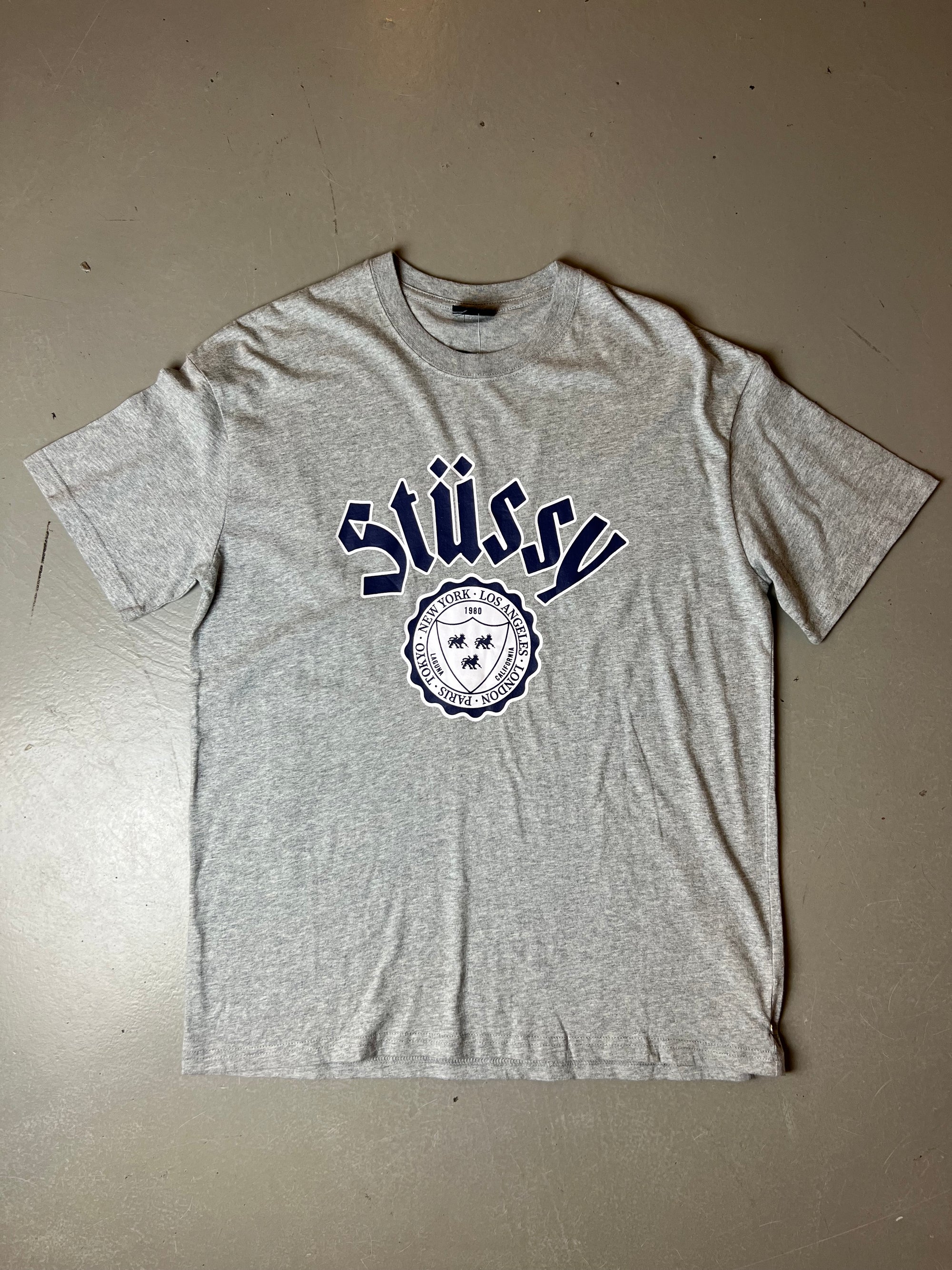 Vintage Stüssy T-Shirt Grey L/XL