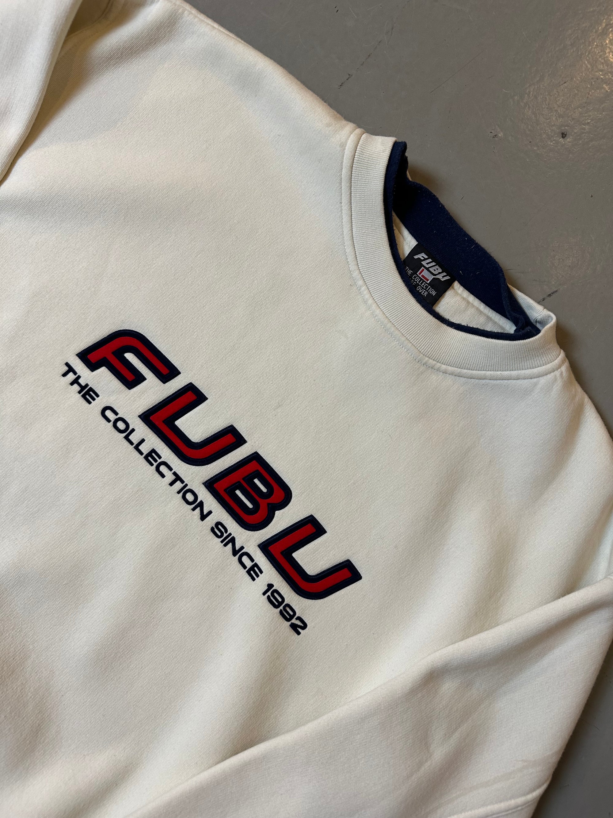 Vintage Cream Fubu Sweater M/L