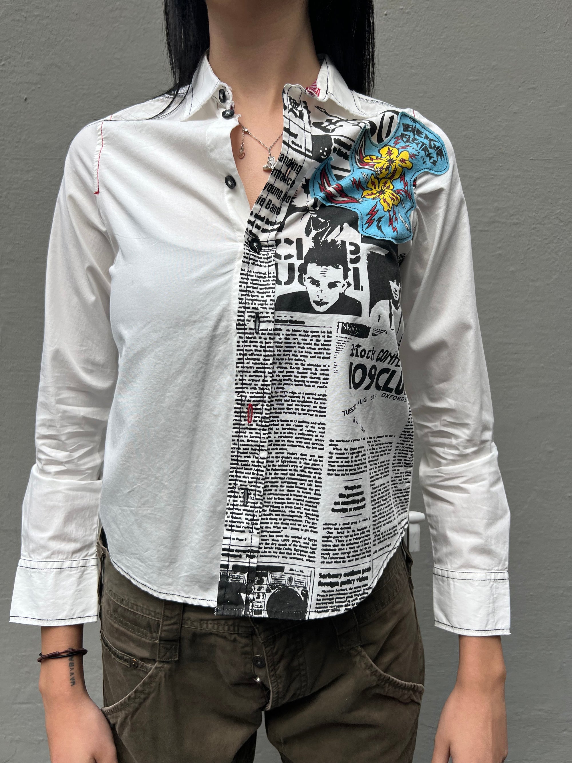 Vintage Energie Printed Shirt XS