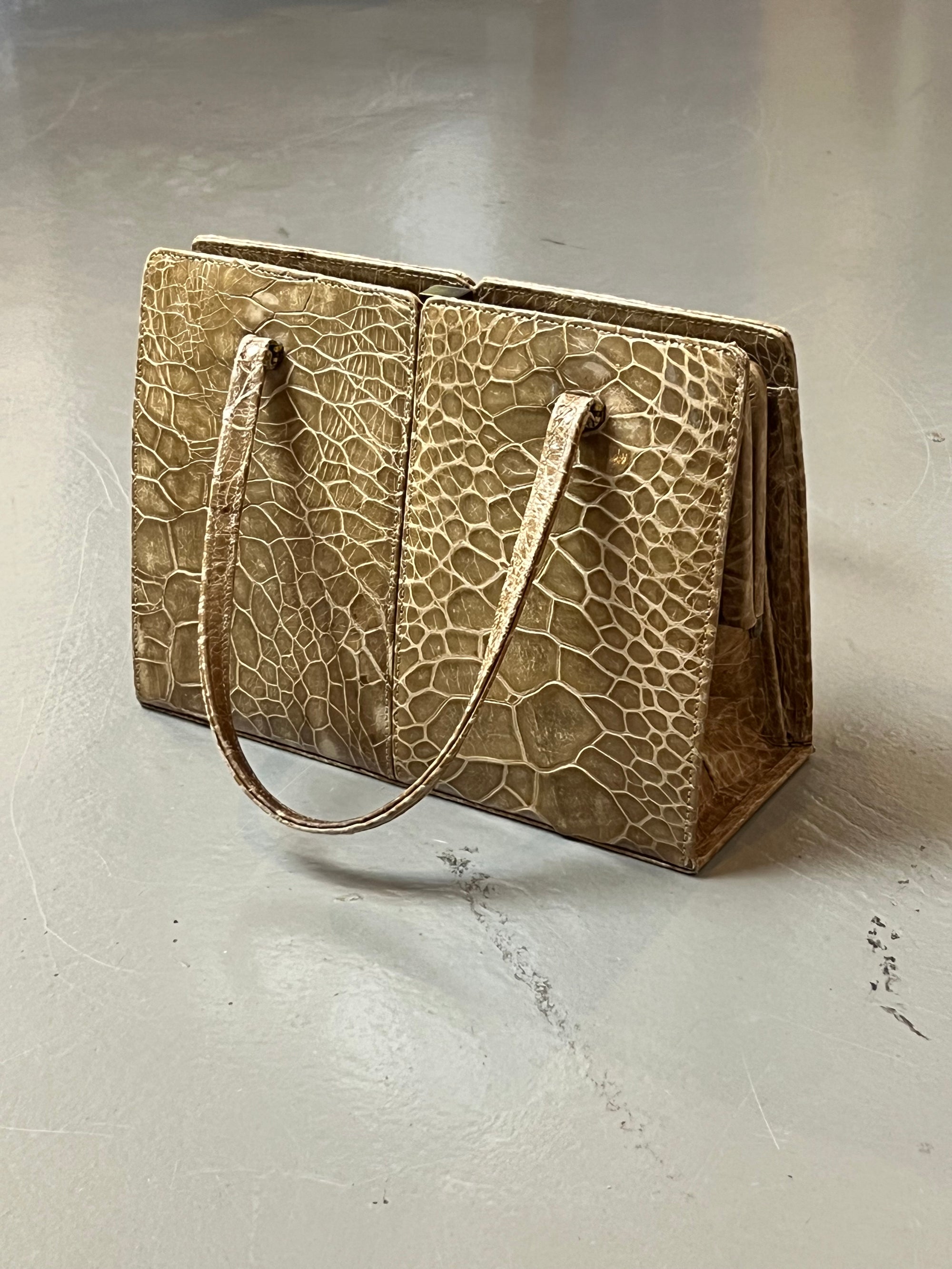 Vintage Mini Snake Leather Bag