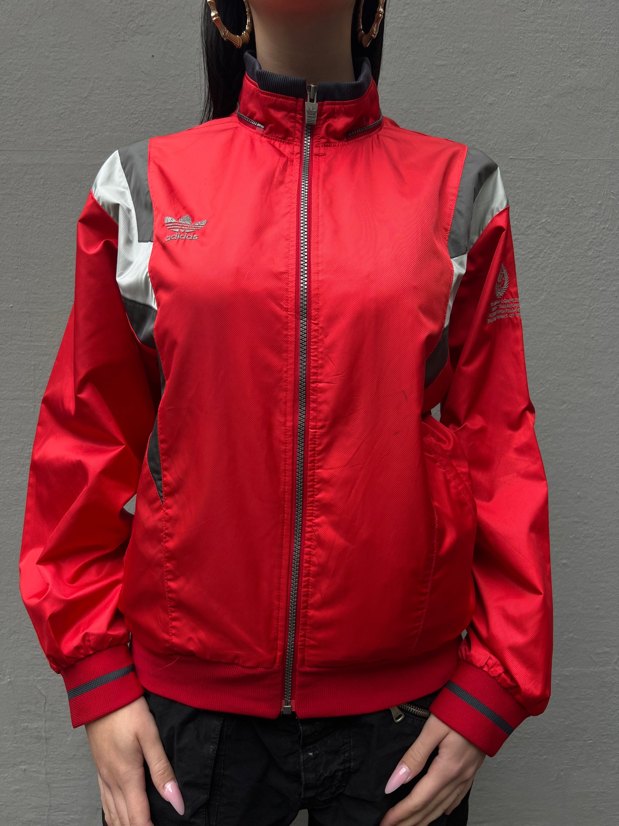 Vintage Red Adidas Trackjacket M/L